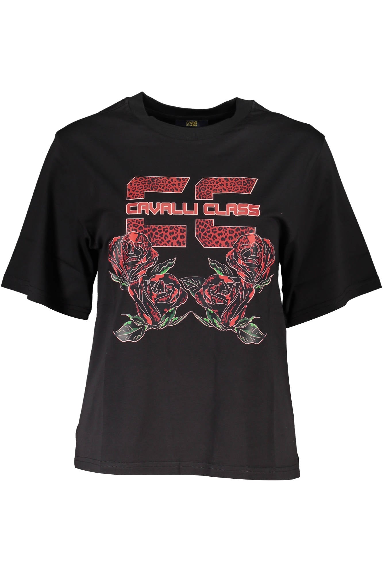 CAVALLI CLASS SHORT SLEEVE T-SHIRT WOMEN BLACK