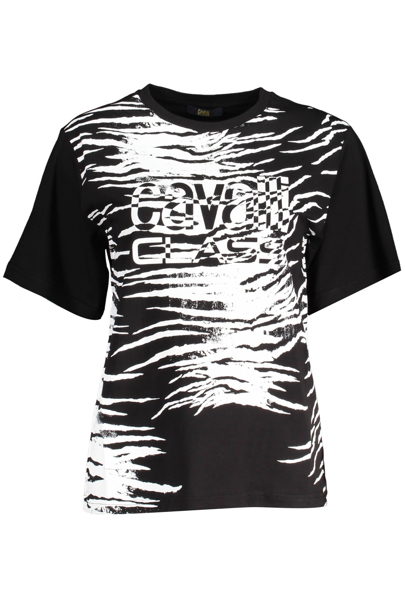 CAVALLI CLASS SHORT SLEEVE T-SHIRT WOMEN BLACK