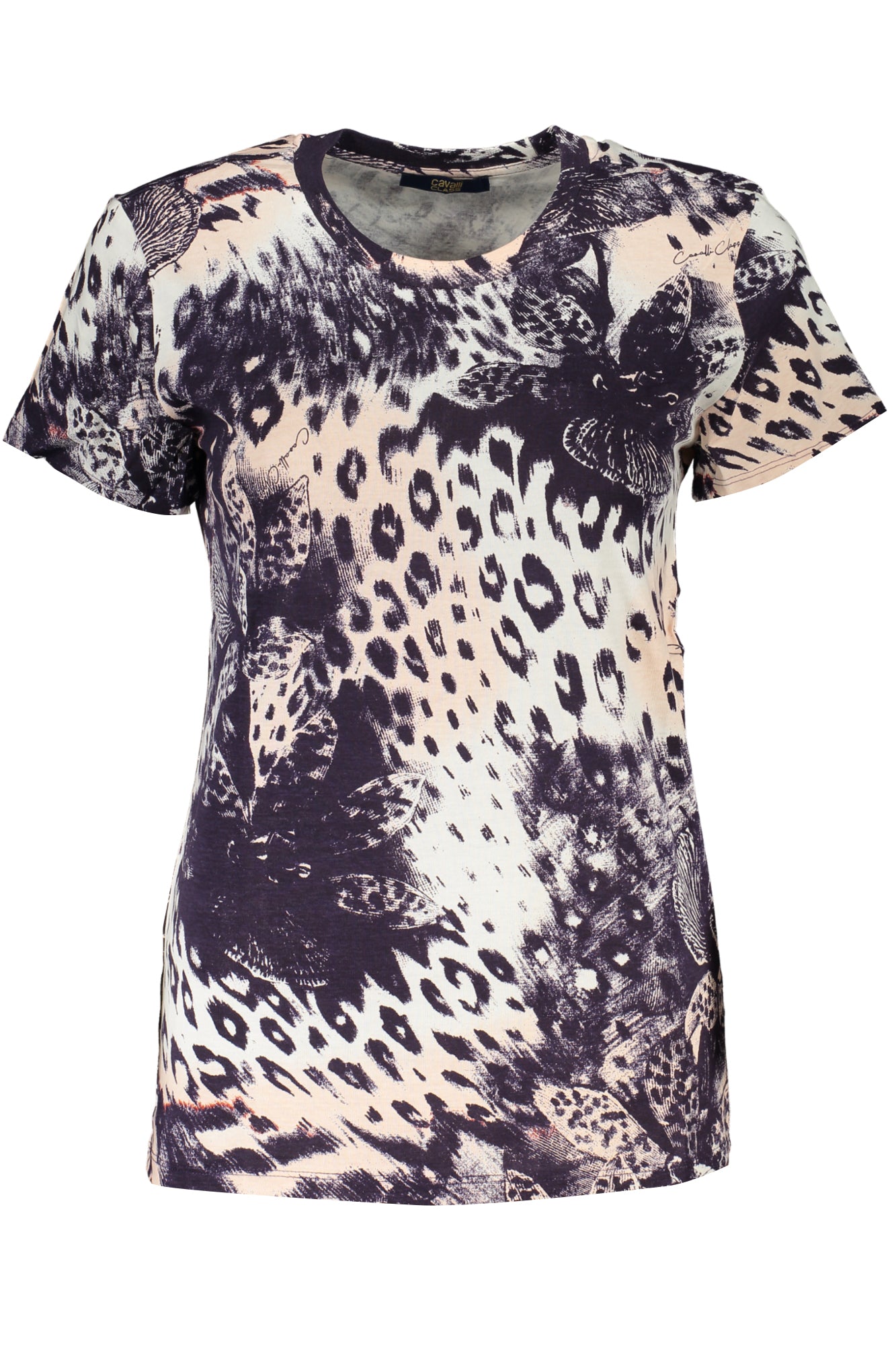 CAVALLI CLASS WOMENS SHORT SLEEVE T-SHIRT PINK