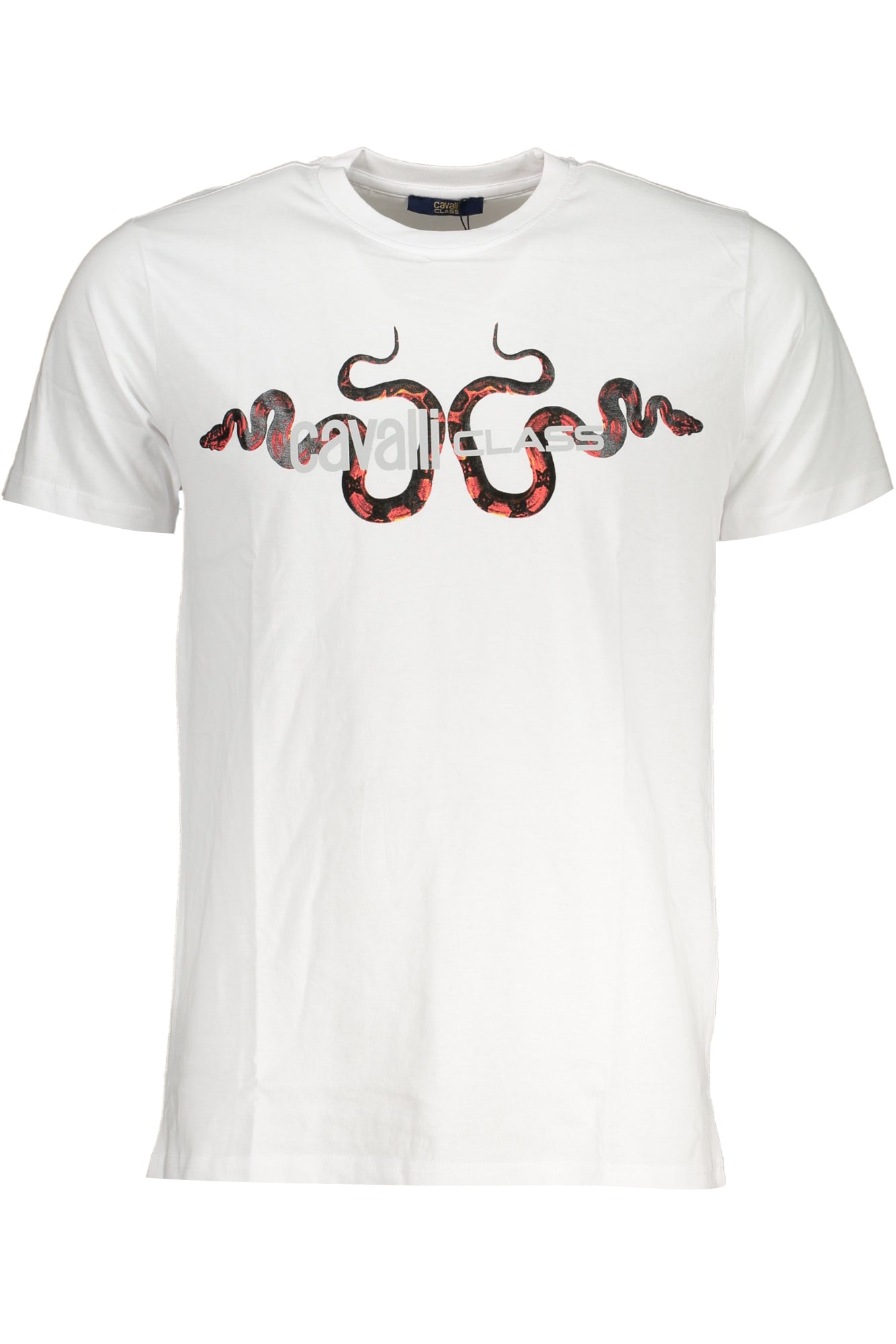 CAVALLI CLASS MENS SHORT SLEEVED T-SHIRT WHITE