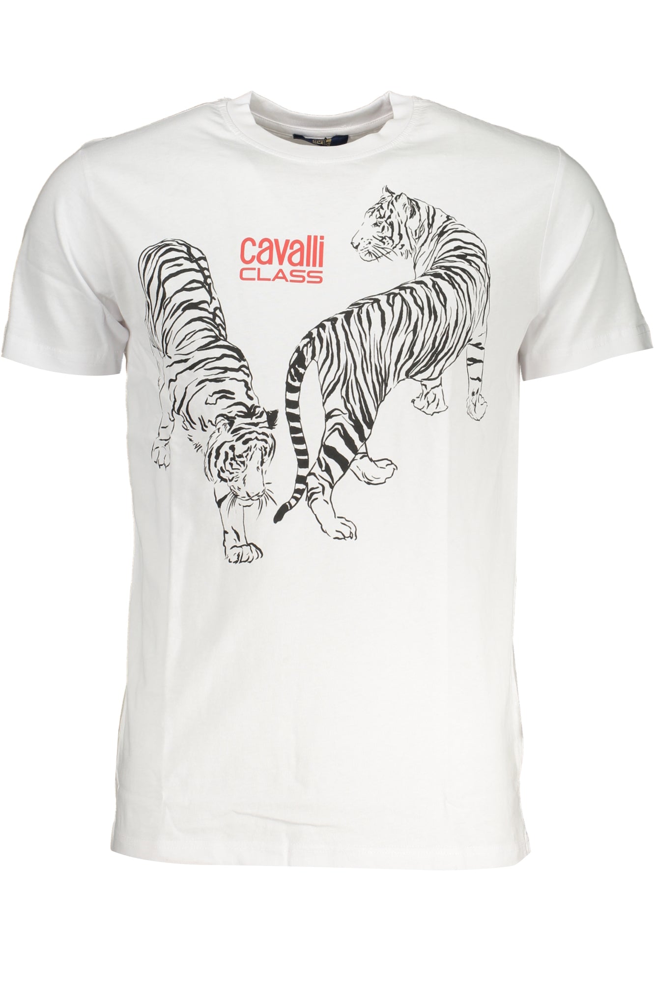 CAVALLI CLASS MENS SHORT SLEEVED T-SHIRT WHITE