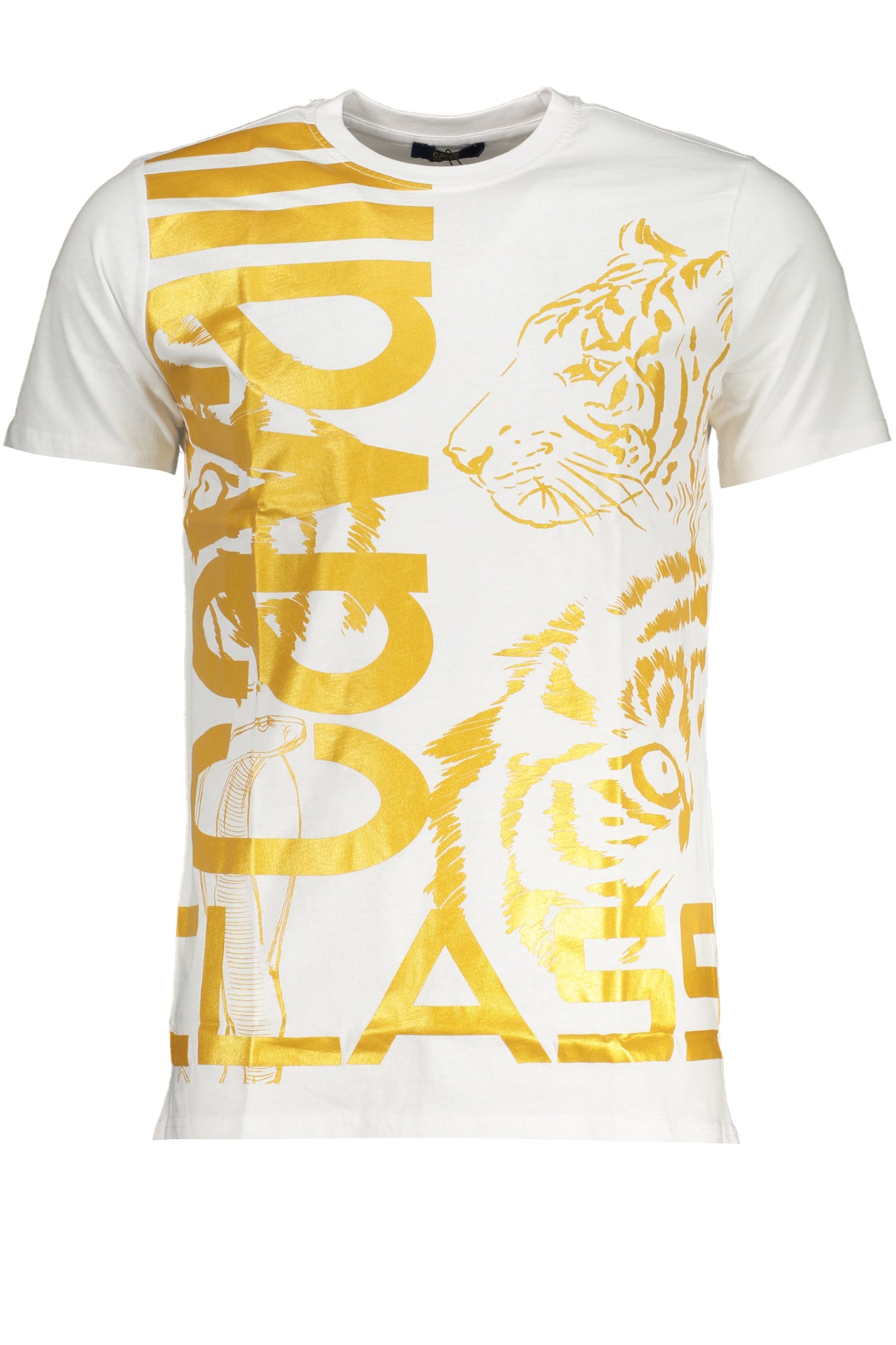 CAVALLI CLASS MENS SHORT SLEEVED T-SHIRT WHITE