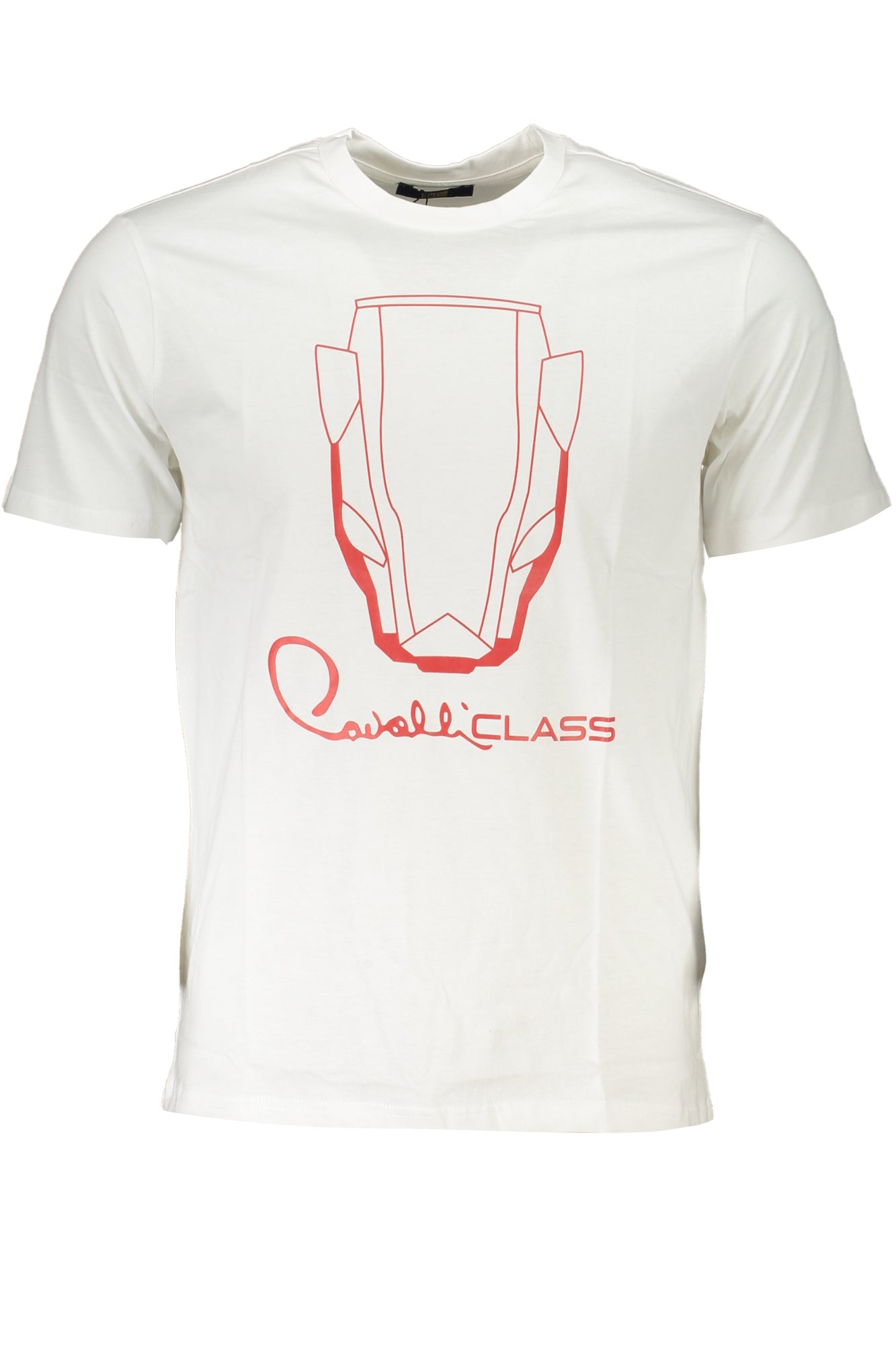 CAVALLI CLASS MENS SHORT SLEEVED T-SHIRT WHITE