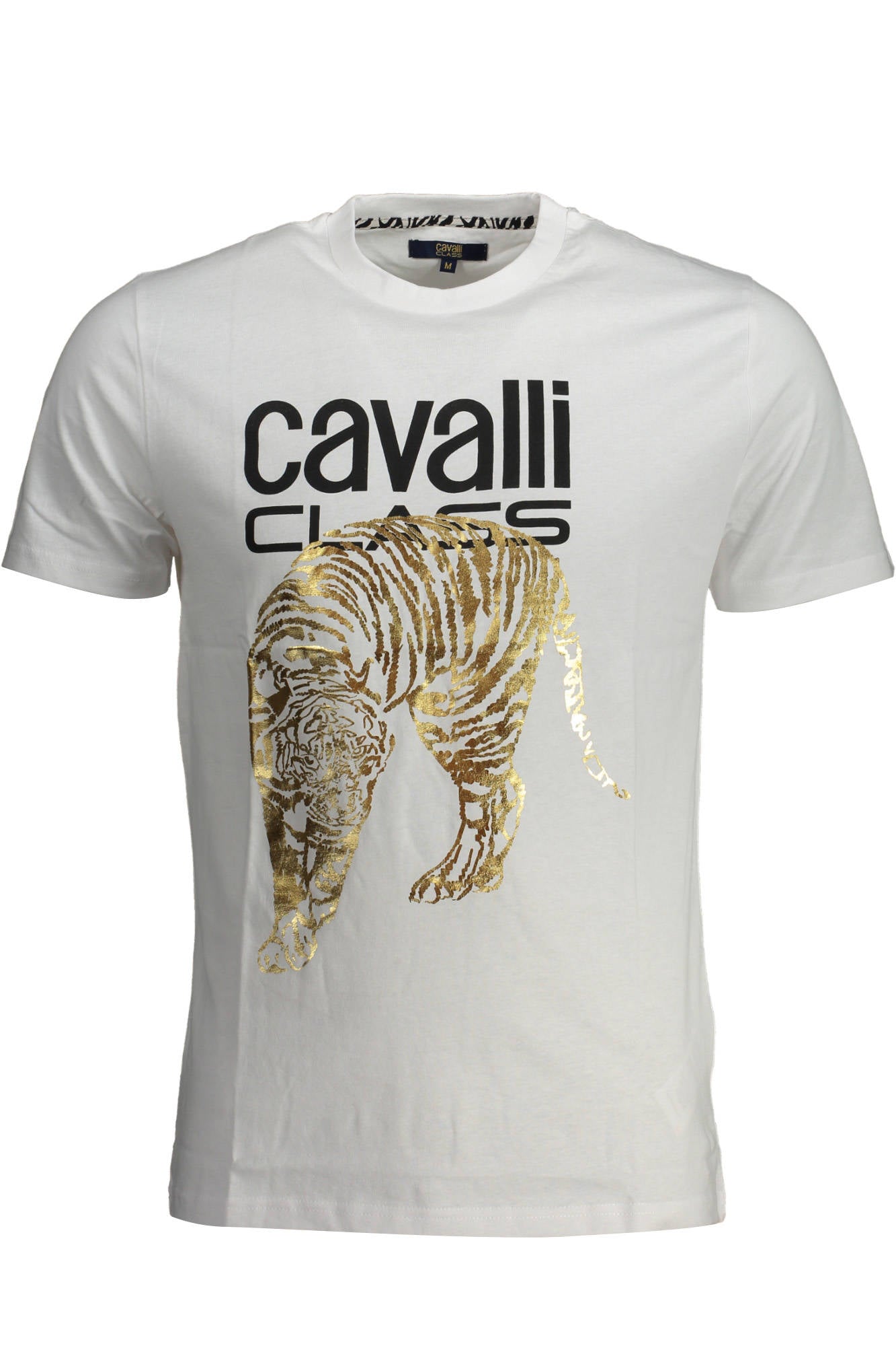 CAVALLI CLASS MENS SHORT SLEEVED T-SHIRT WHITE