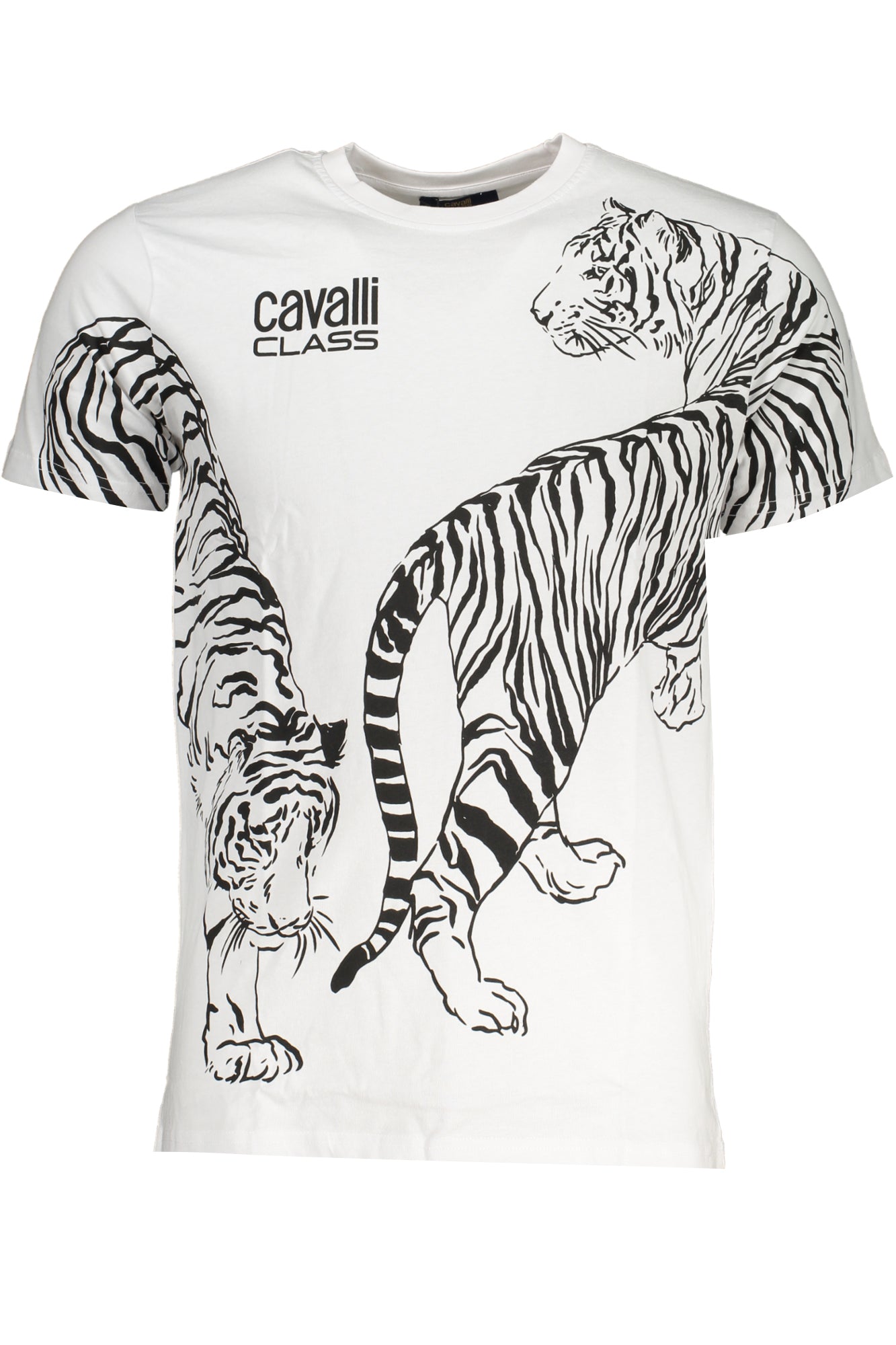 CAVALLI CLASS MENS SHORT SLEEVED T-SHIRT WHITE