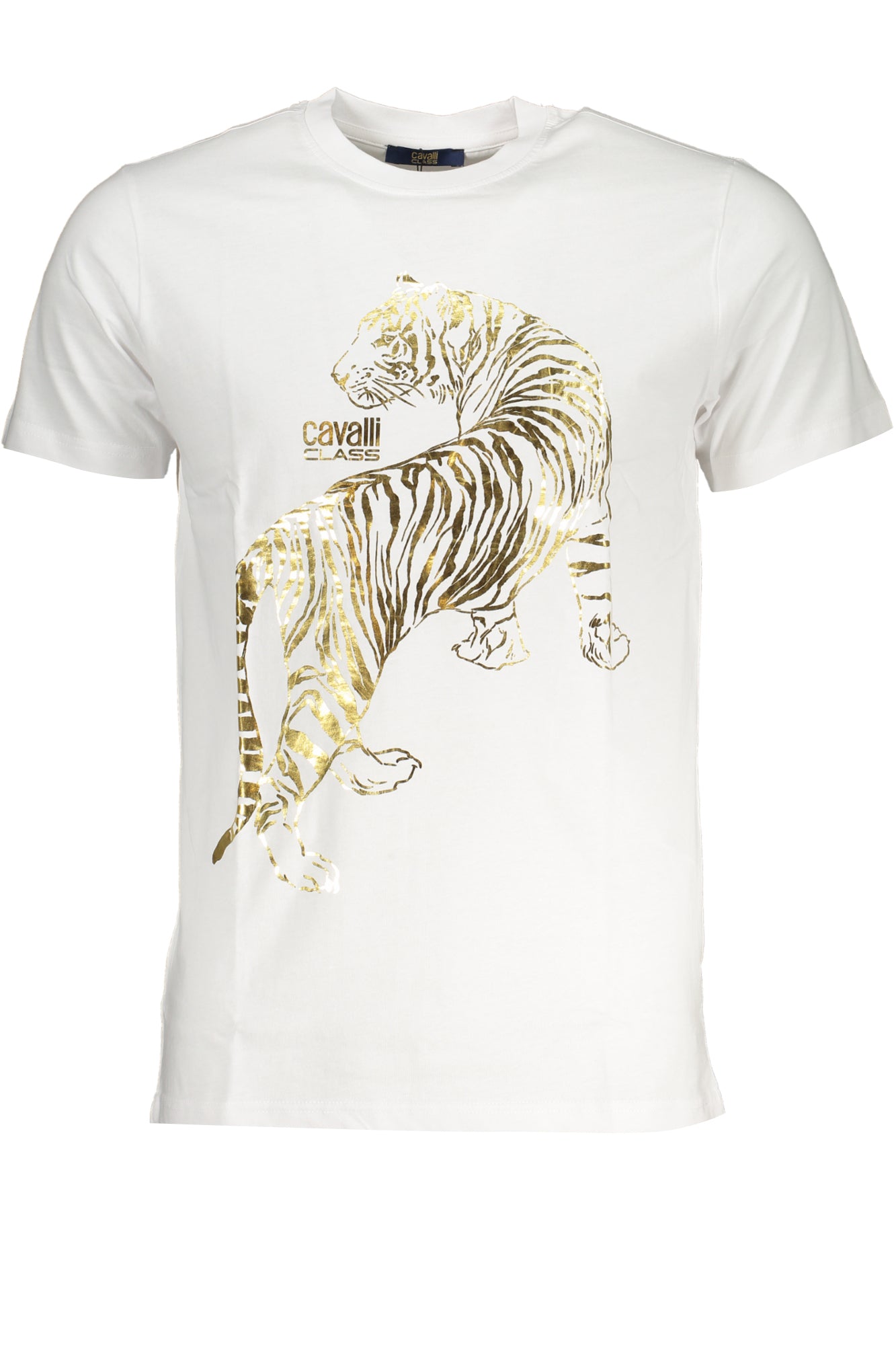 CAVALLI CLASS MENS SHORT SLEEVED T-SHIRT WHITE