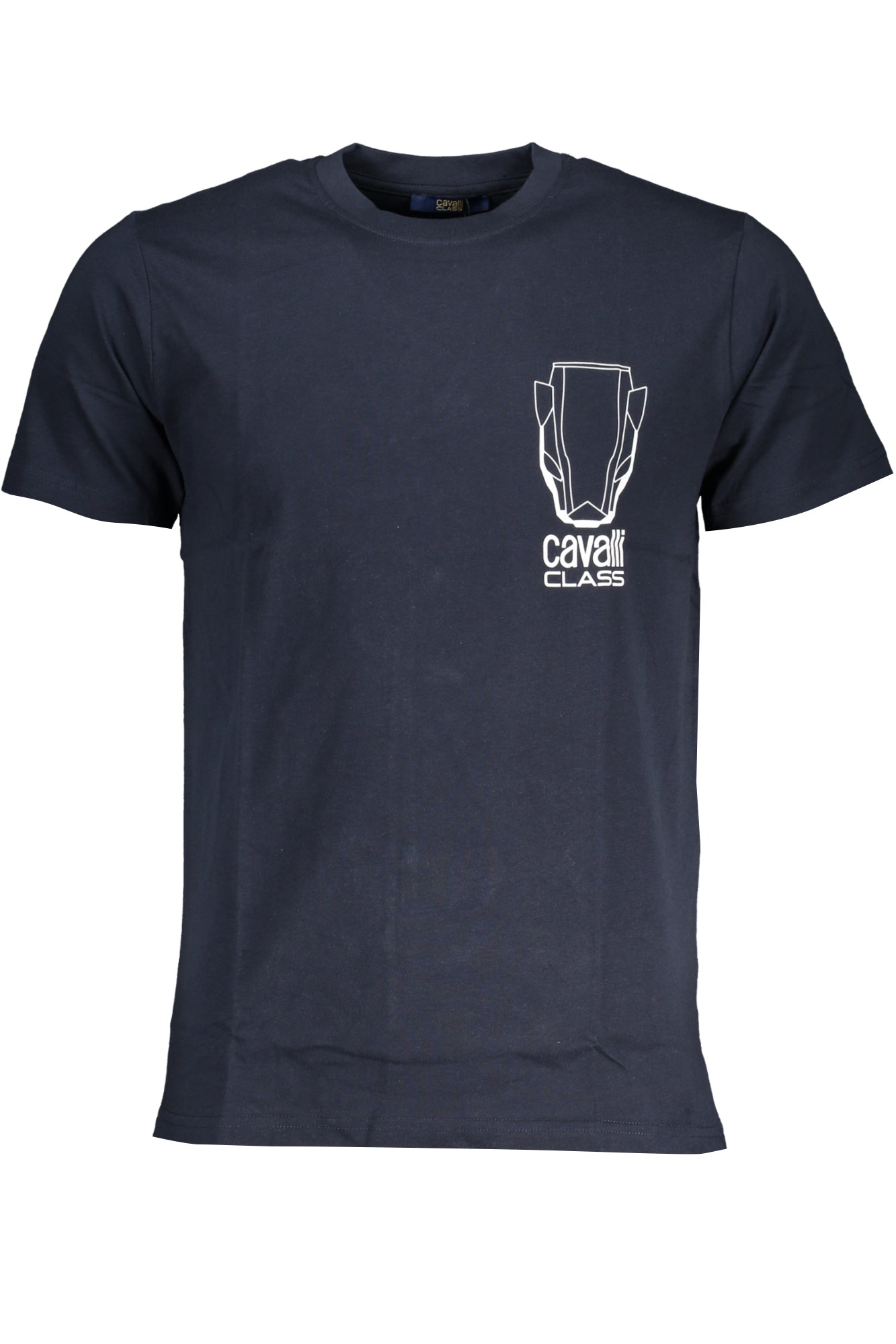 CAVALLI CLASS MENS SHORT SLEEVED T-SHIRT BLUE