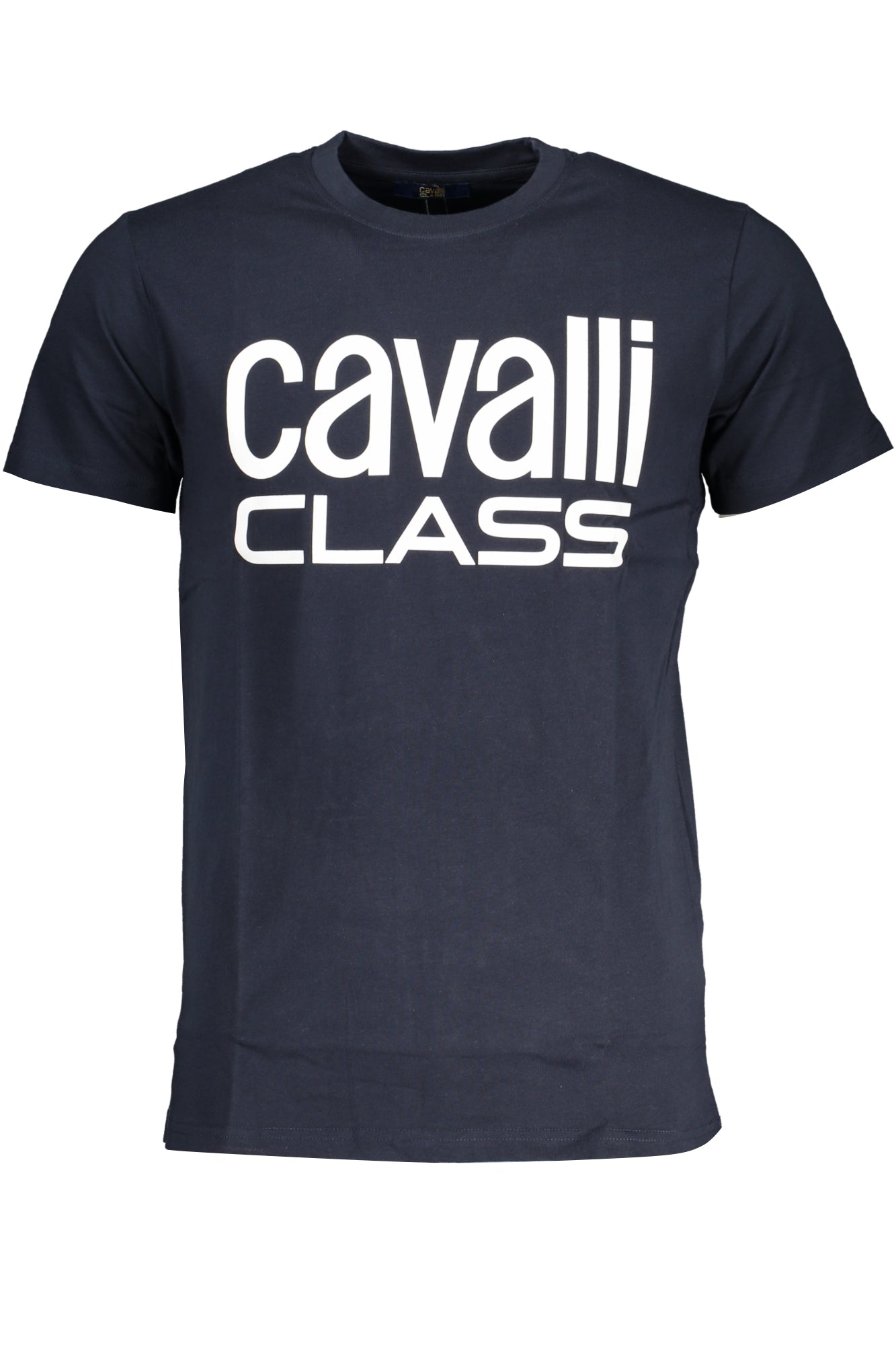 CAVALLI CLASS MENS SHORT SLEEVED T-SHIRT BLUE