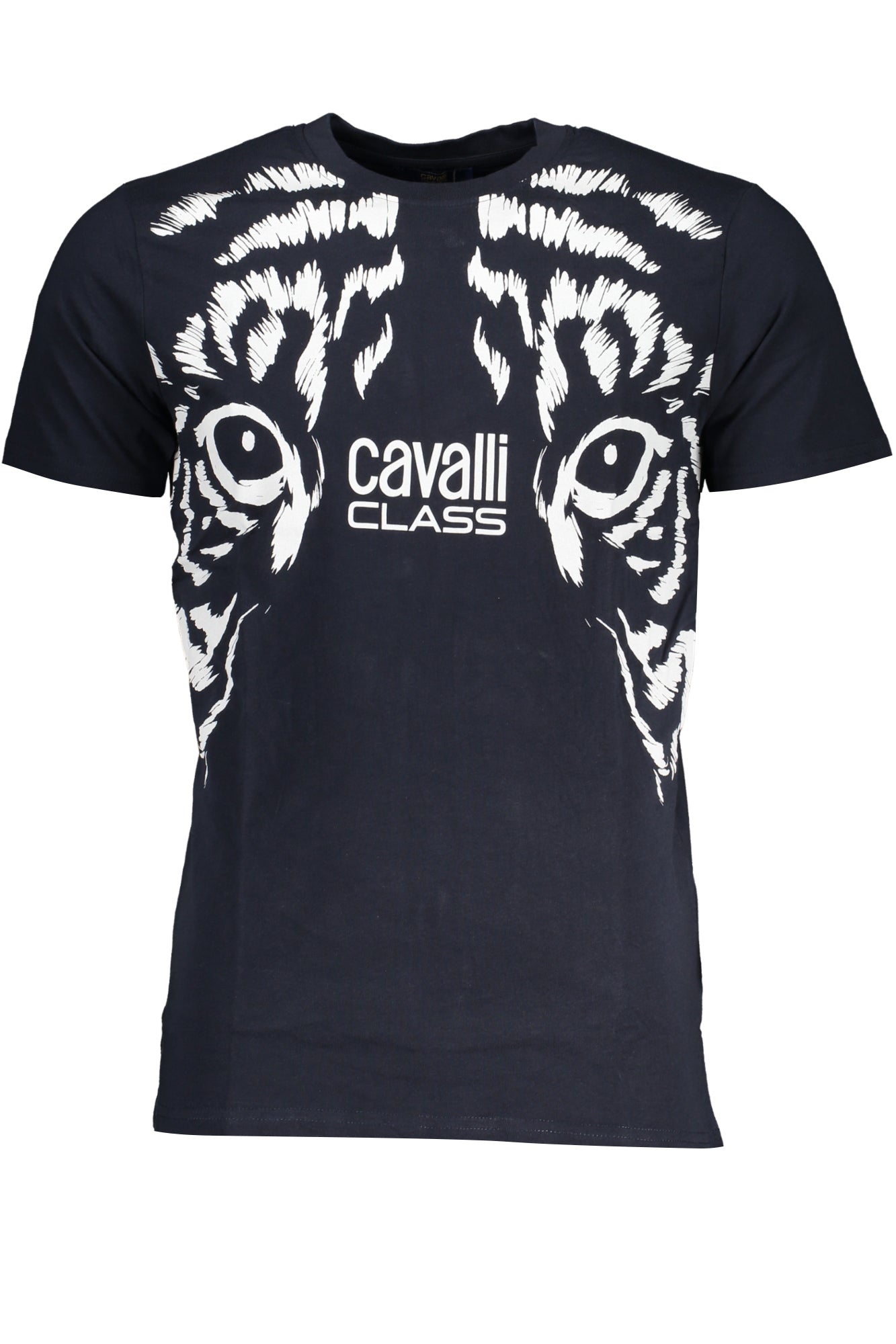 CAVALLI CLASS MENS SHORT SLEEVED T-SHIRT BLUE