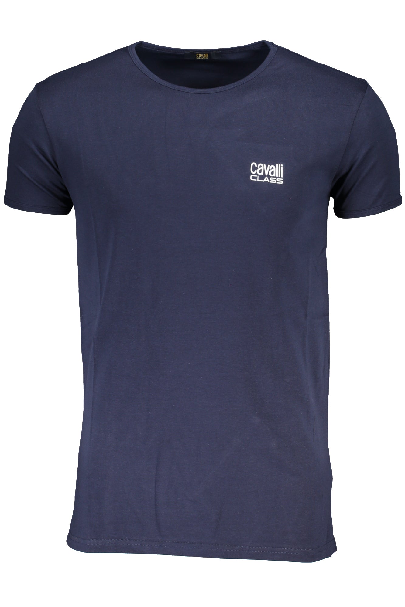 CAVALLI CLASS MENS SHORT SLEEVED T-SHIRT BLUE
