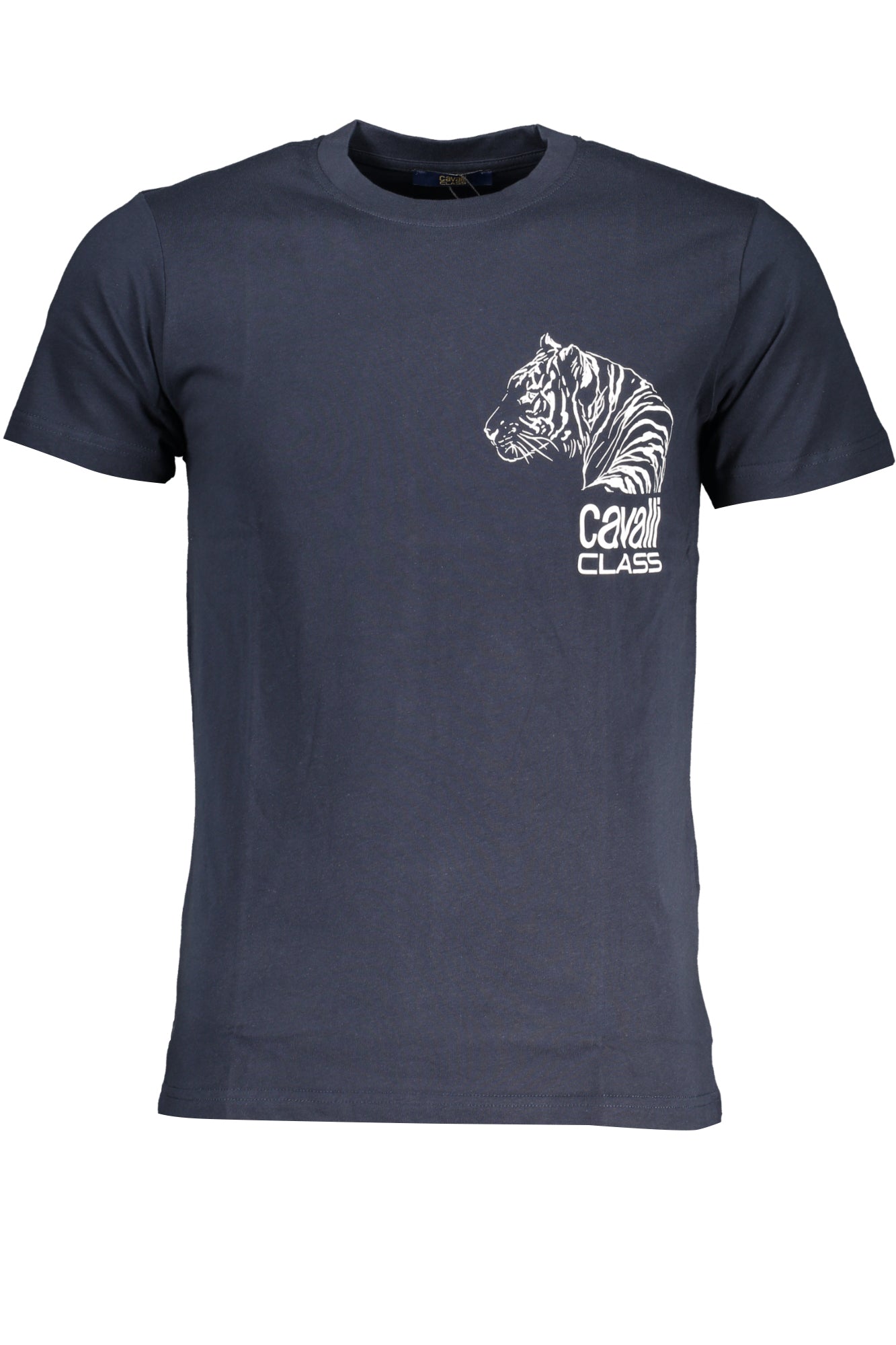 CAVALLI CLASS MENS SHORT SLEEVED T-SHIRT BLUE