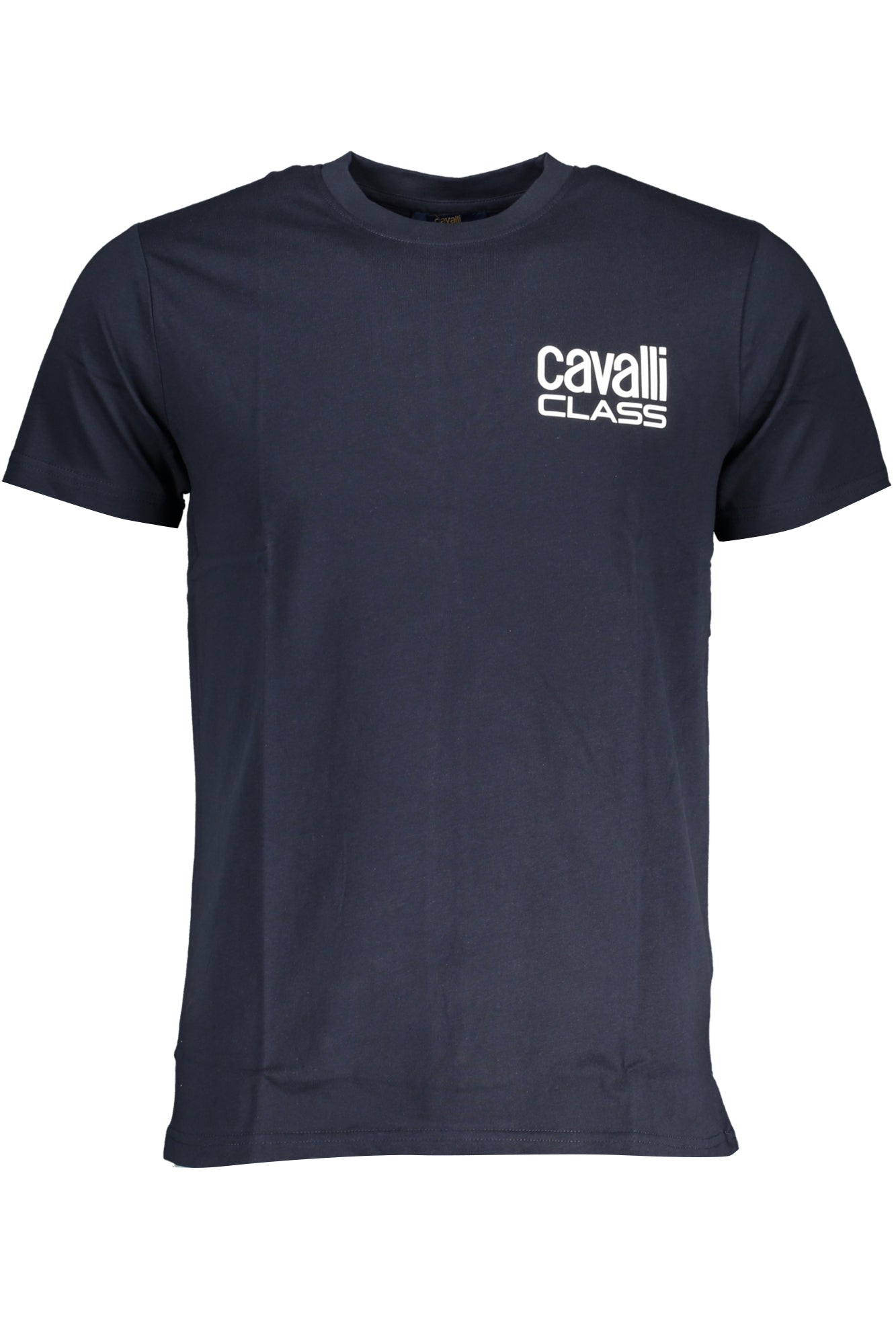 CAVALLI CLASS MENS SHORT SLEEVED T-SHIRT BLUE