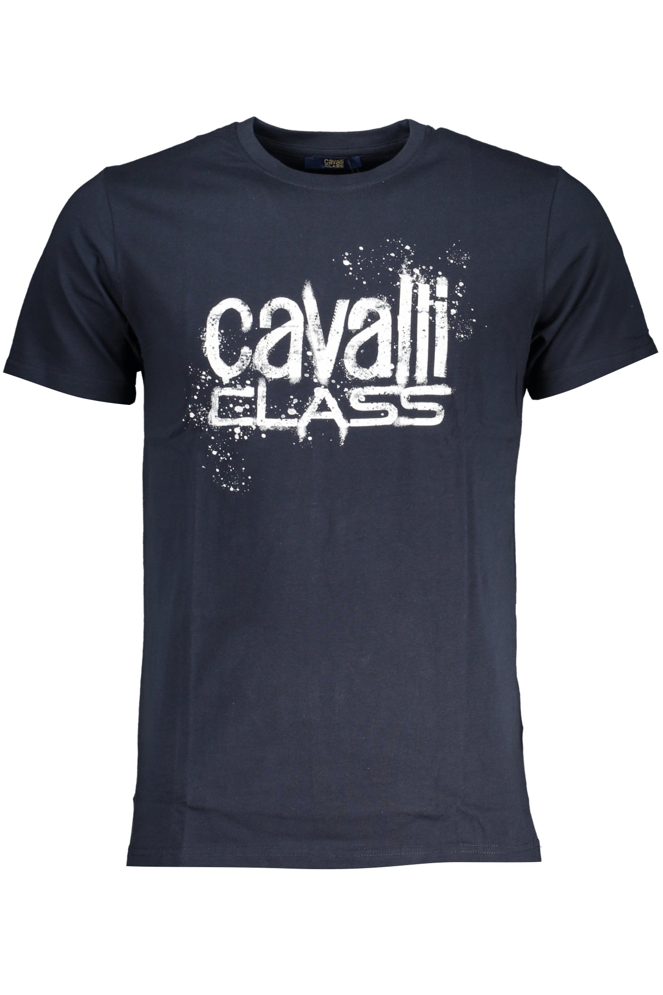 CAVALLI CLASS MENS SHORT SLEEVED T-SHIRT BLUE