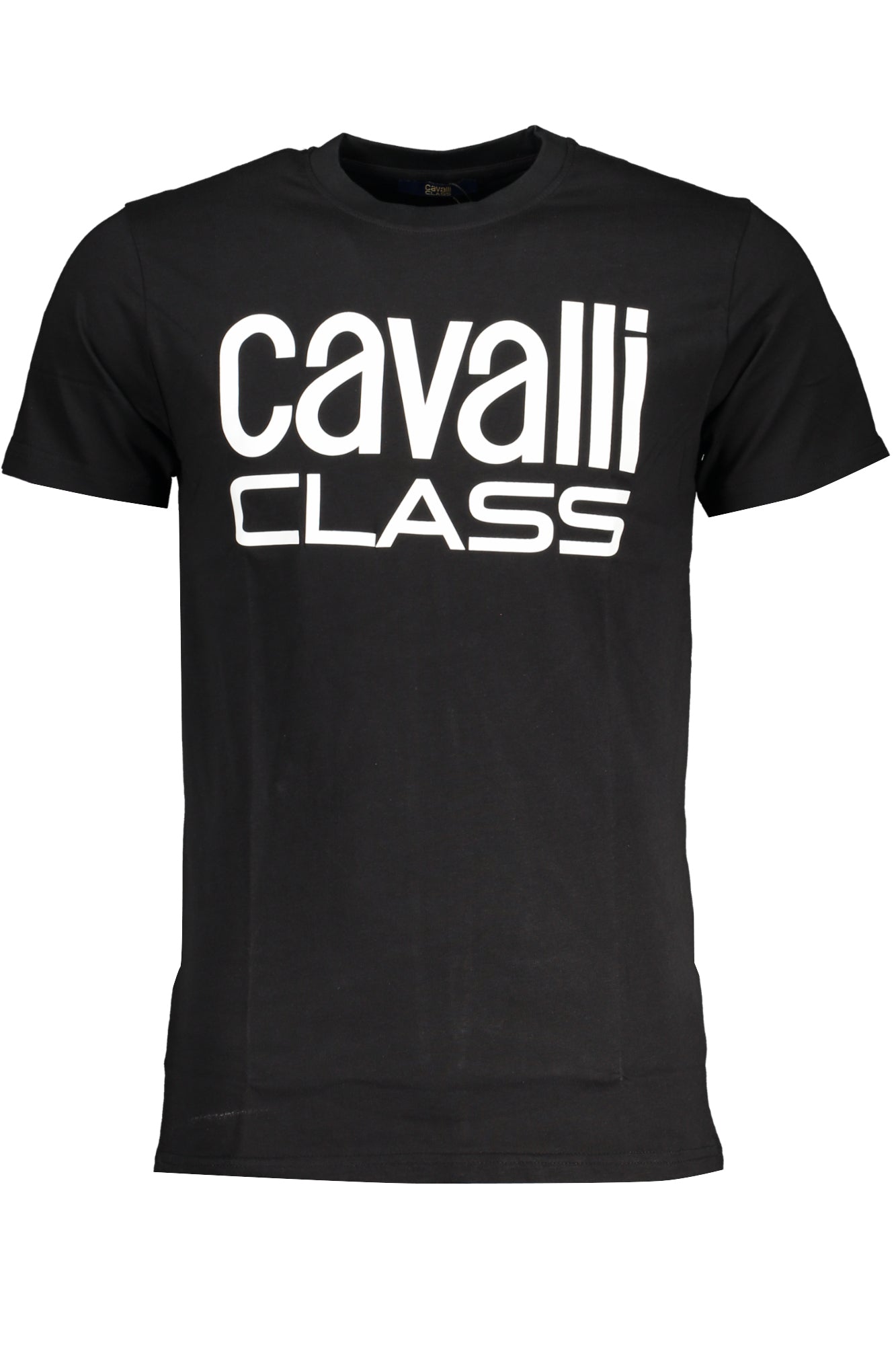 CAVALLI CLASS MENS SHORT SLEEVE T-SHIRT BLACK