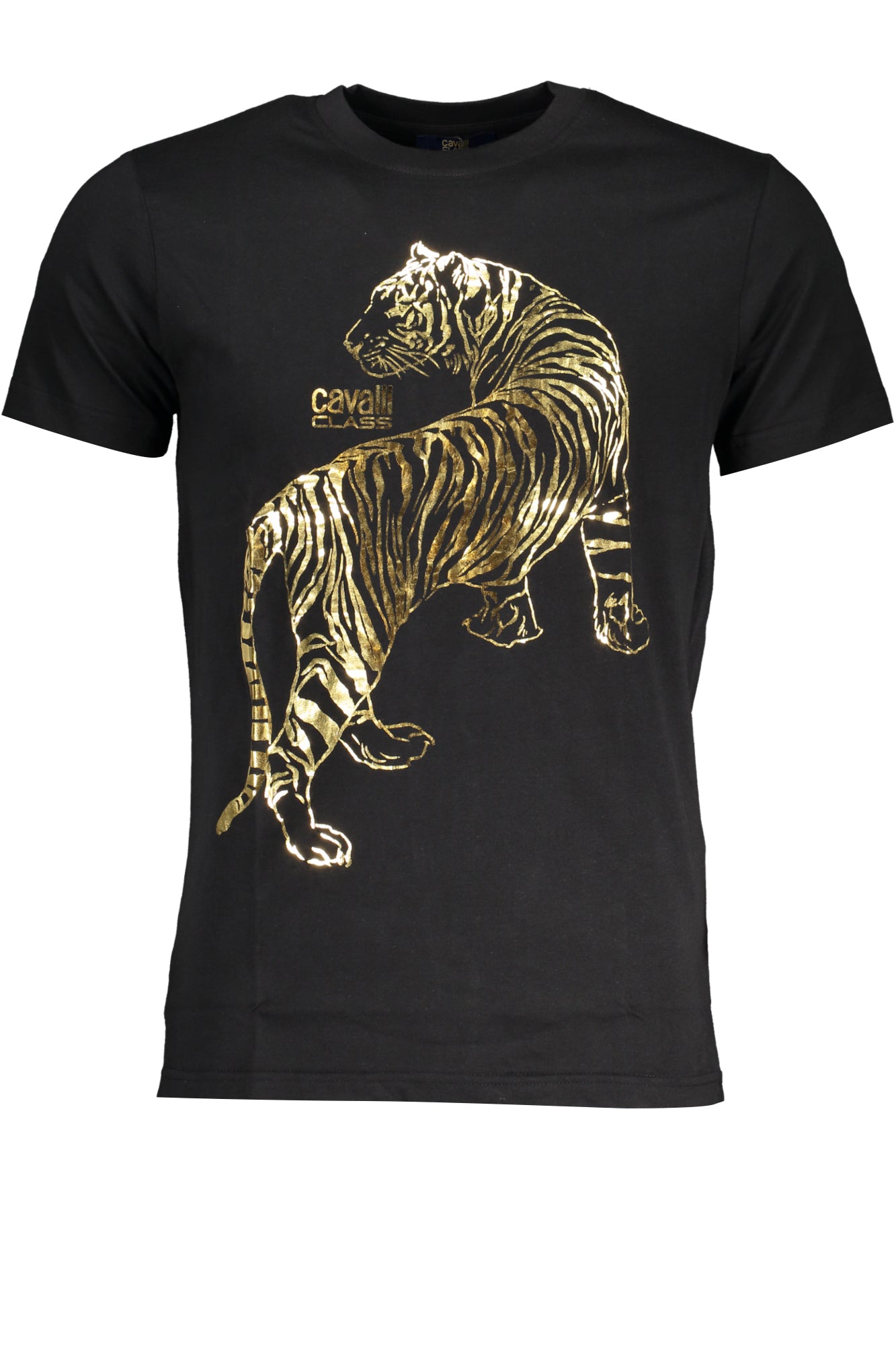 CAVALLI CLASS MENS SHORT SLEEVE T-SHIRT BLACK