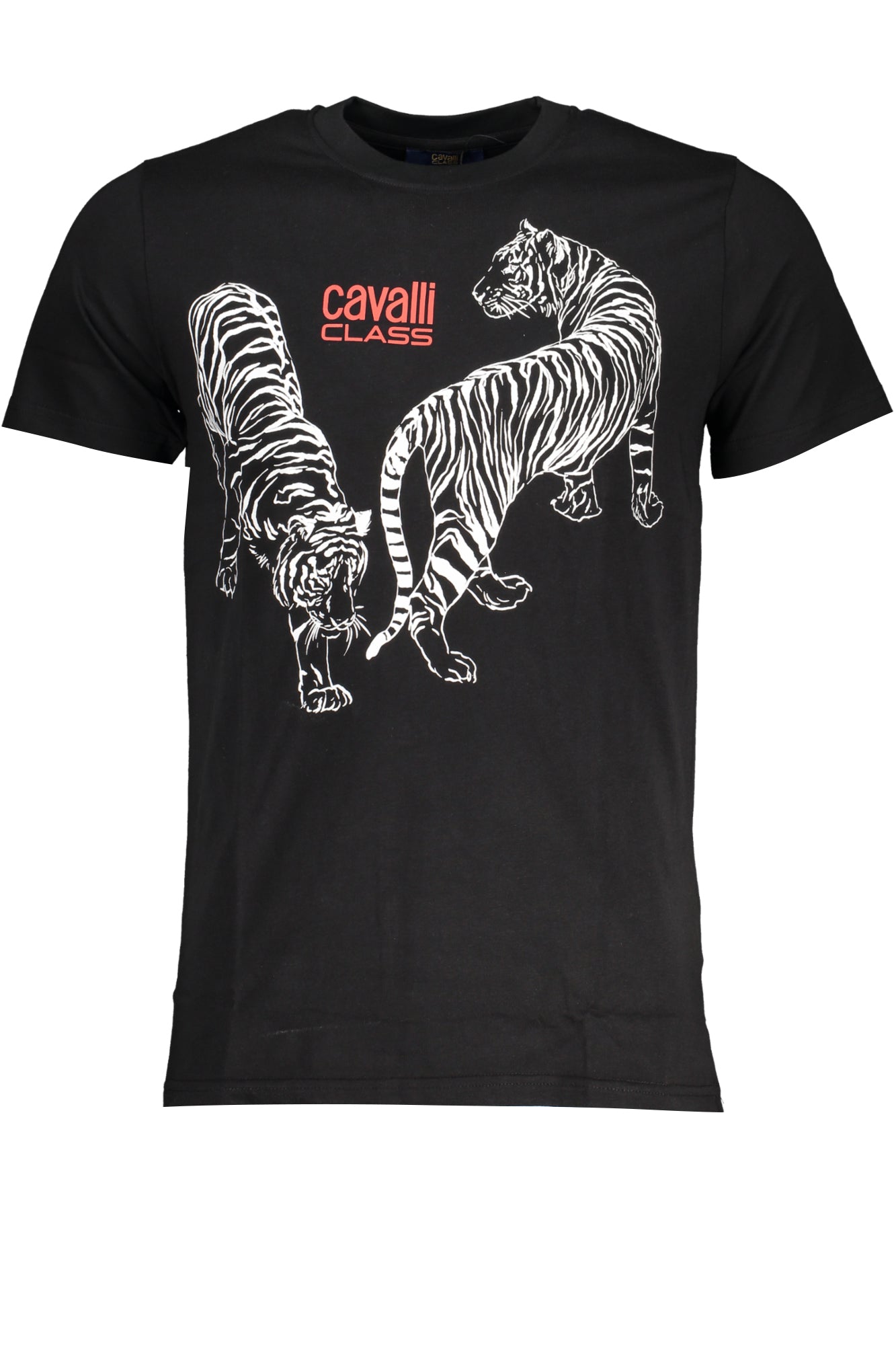CAVALLI CLASS MENS SHORT SLEEVE T-SHIRT BLACK