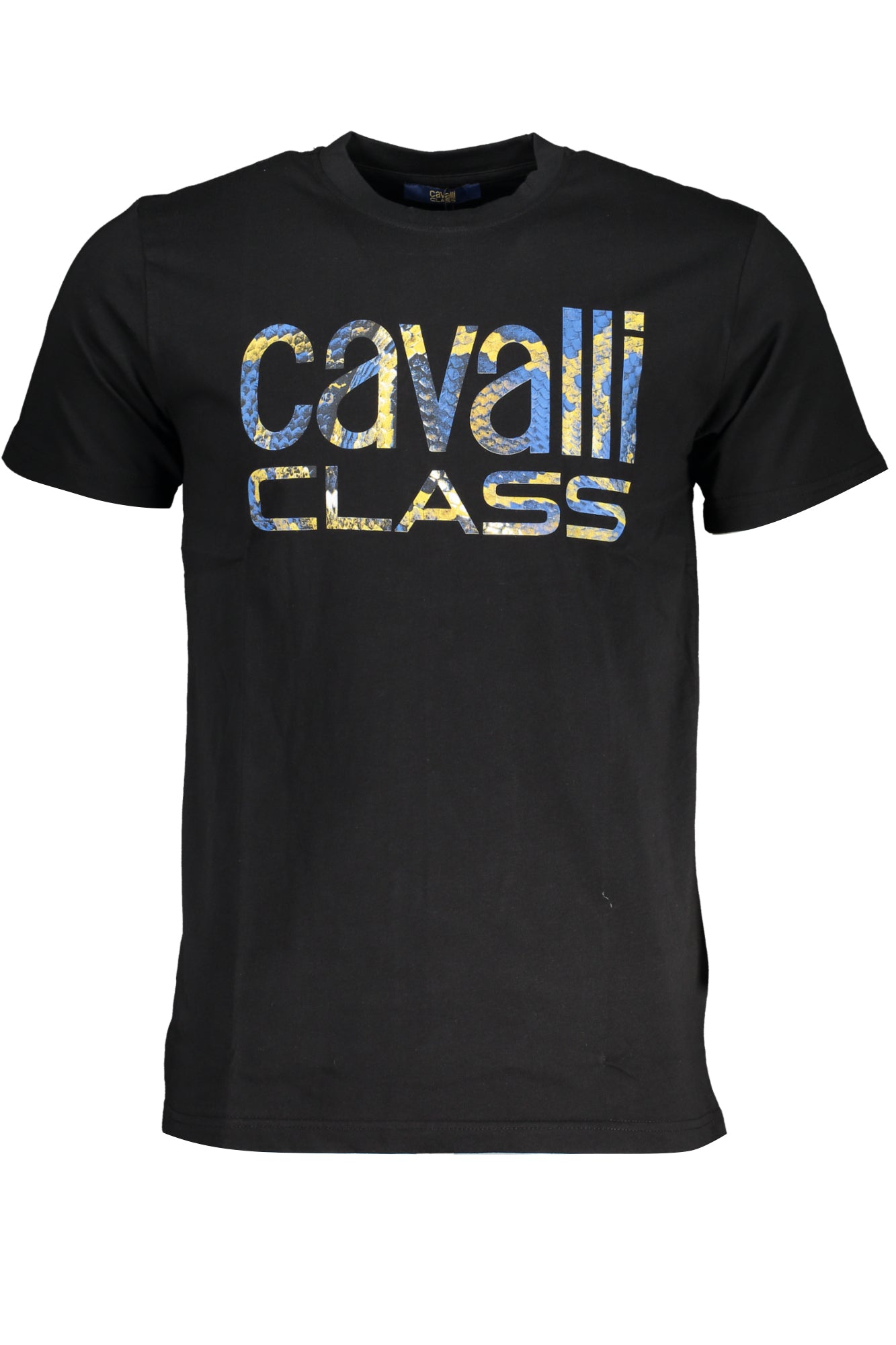 CAVALLI CLASS MENS SHORT SLEEVE T-SHIRT BLACK