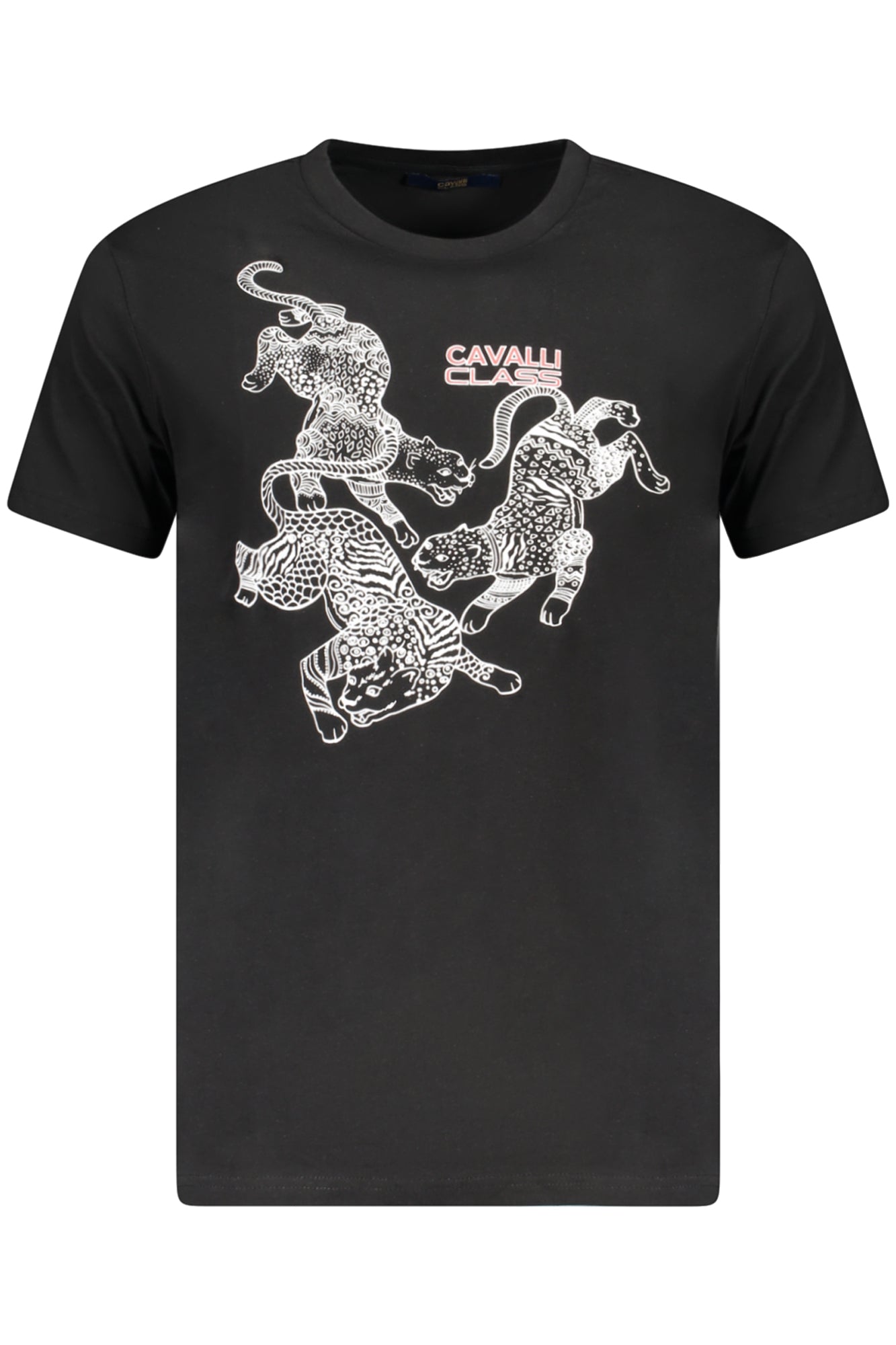 CAVALLI CLASS SHORT SLEEVE T-SHIRT MEN BLACK
