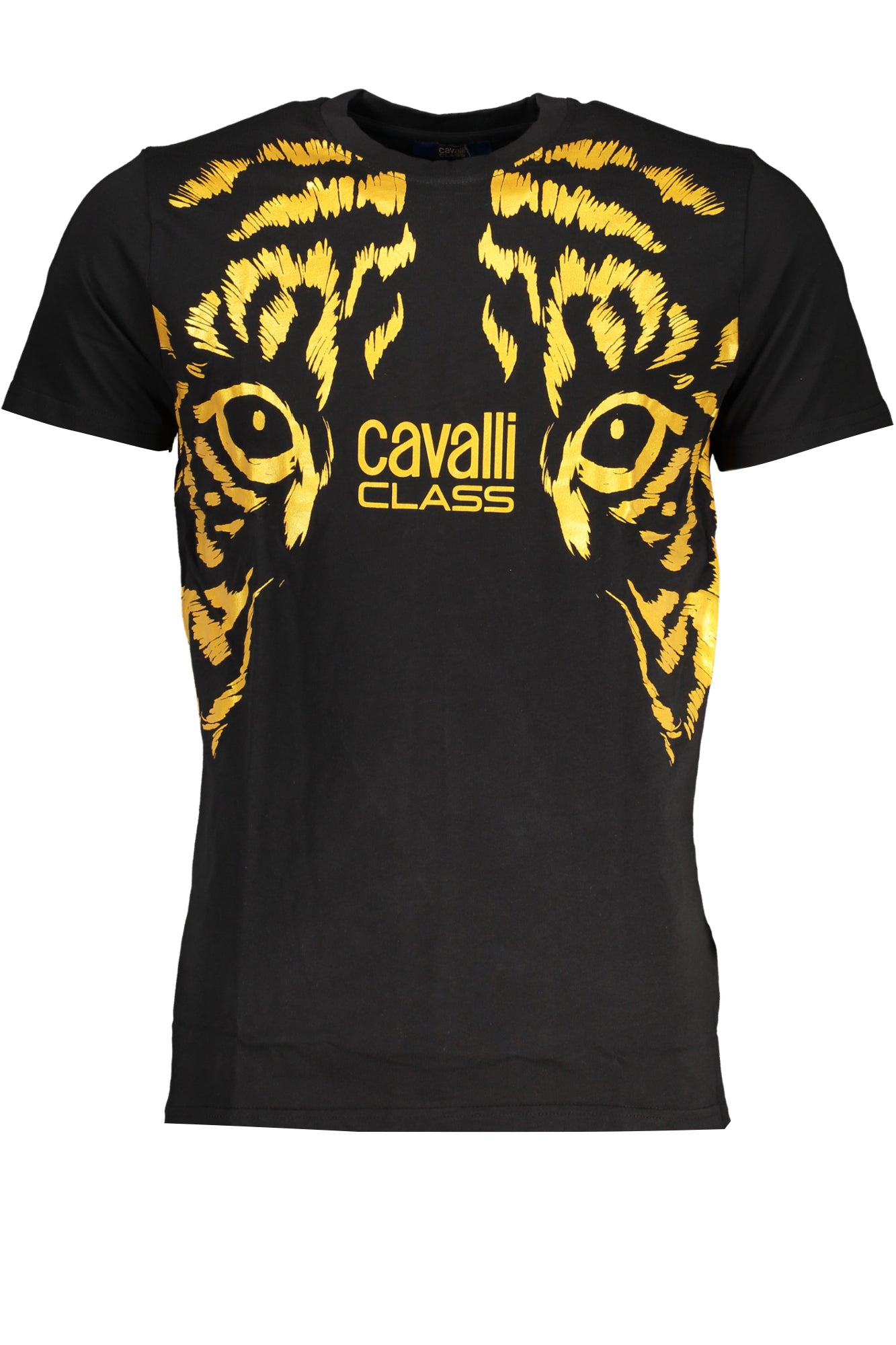 CAVALLI CLASS MENS SHORT SLEEVE T-SHIRT BLACK