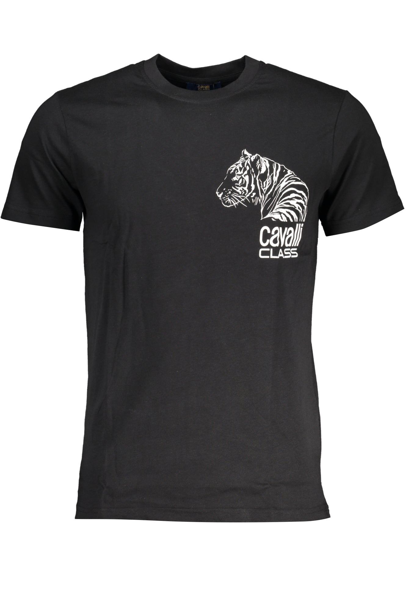 CAVALLI CLASS MENS SHORT SLEEVE T-SHIRT BLACK
