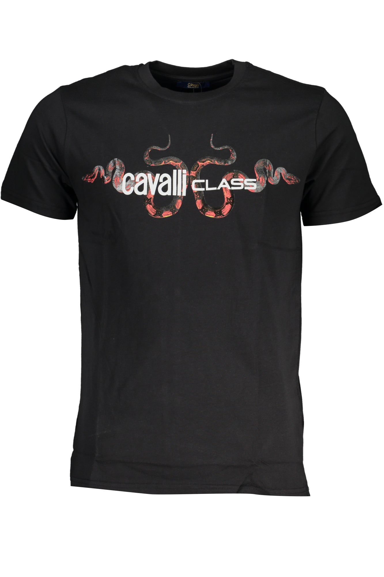CAVALLI CLASS MENS SHORT SLEEVE T-SHIRT BLACK