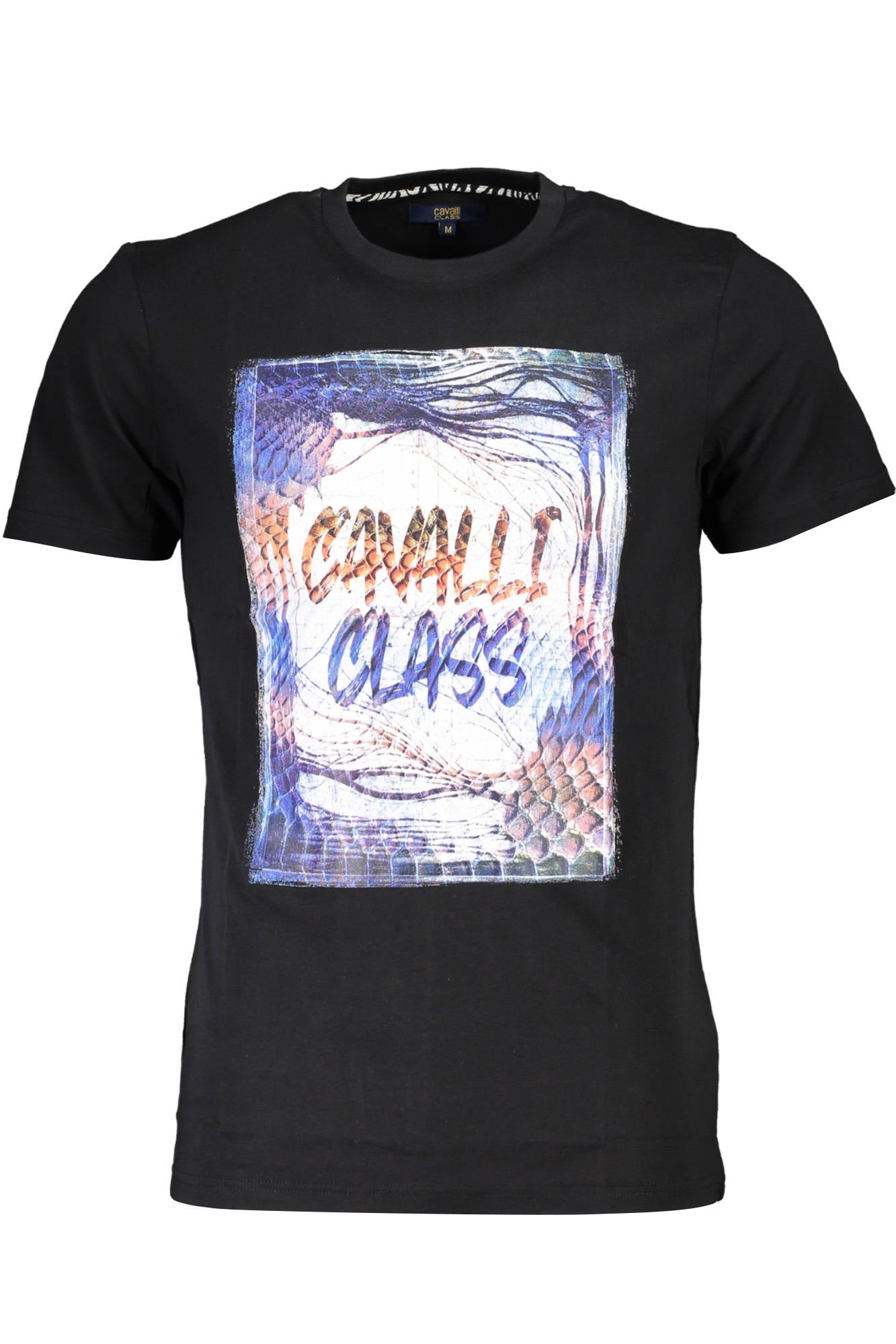 CAVALLI CLASS SHORT SLEEVE T-SHIRT MEN BLACK