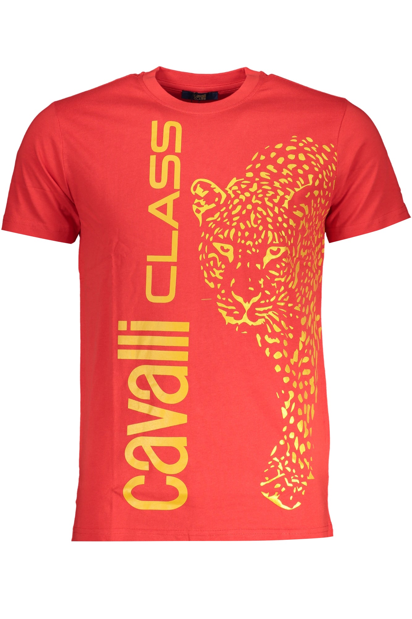 CAVALLI CLASS MENS SHORT SLEEVE T-SHIRT RED