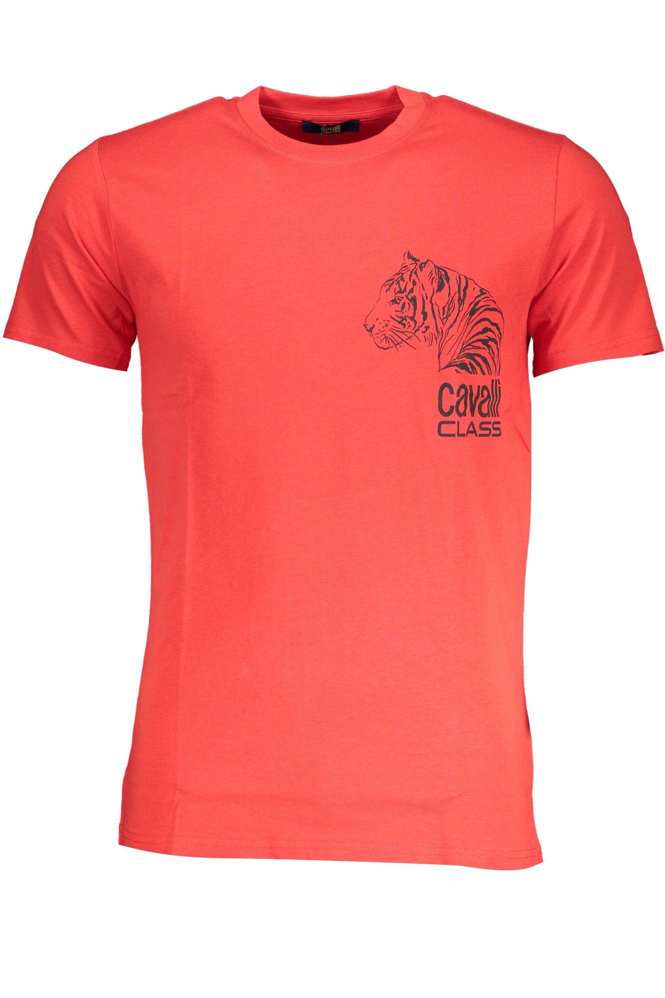 CAVALLI CLASS MENS SHORT SLEEVE T-SHIRT RED