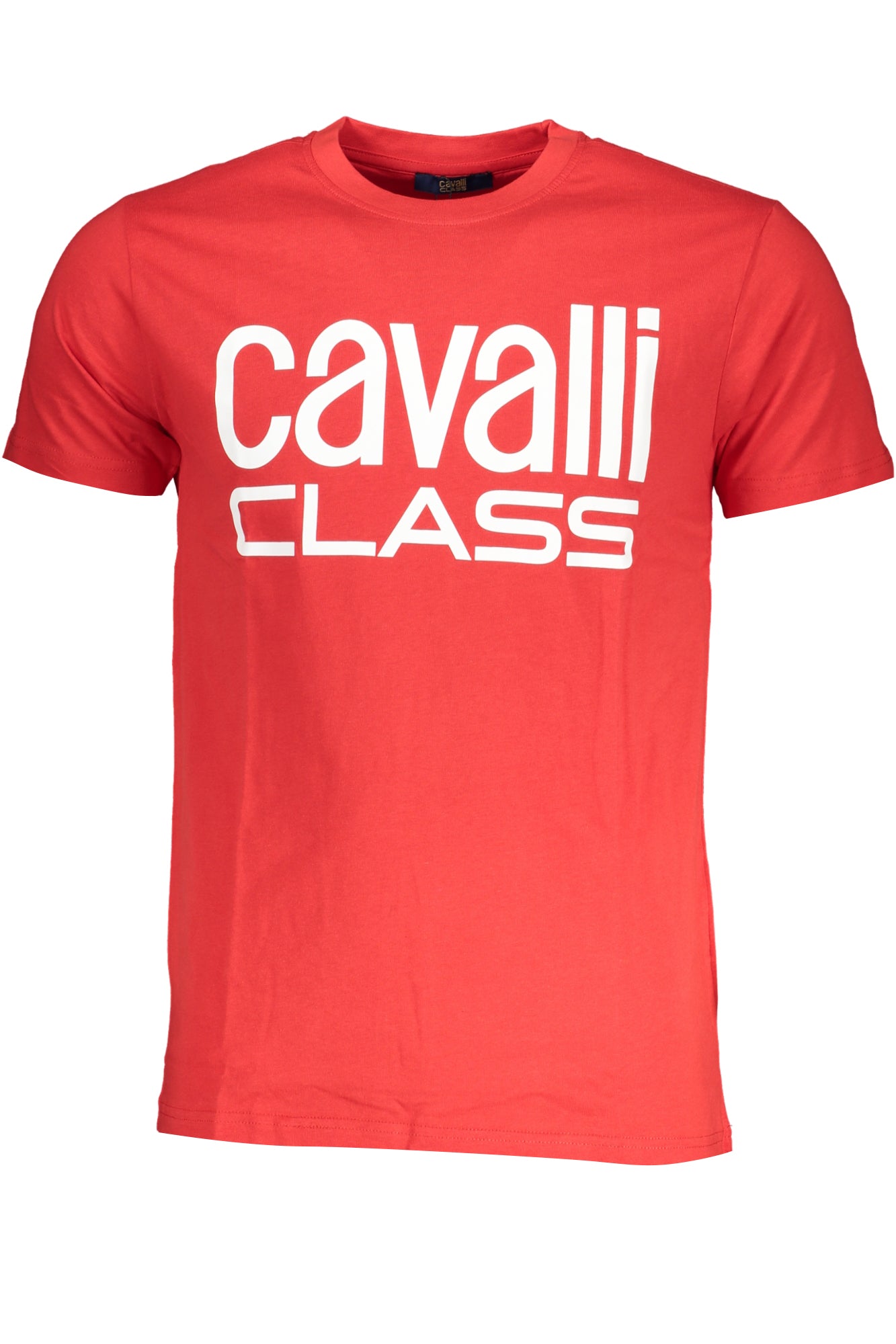 CAVALLI CLASS MENS SHORT SLEEVE T-SHIRT RED