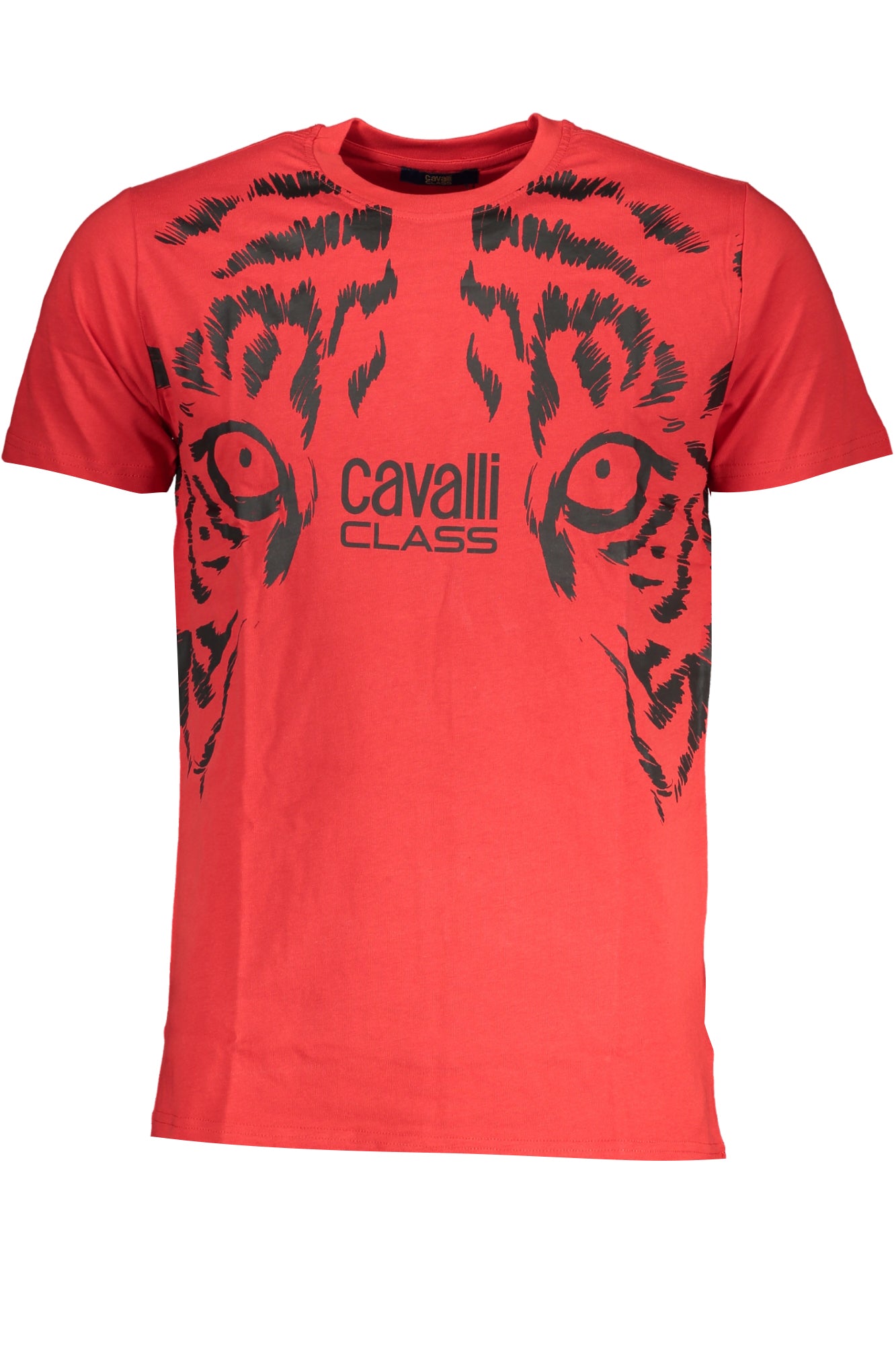 CAVALLI CLASS MENS SHORT SLEEVE T-SHIRT RED