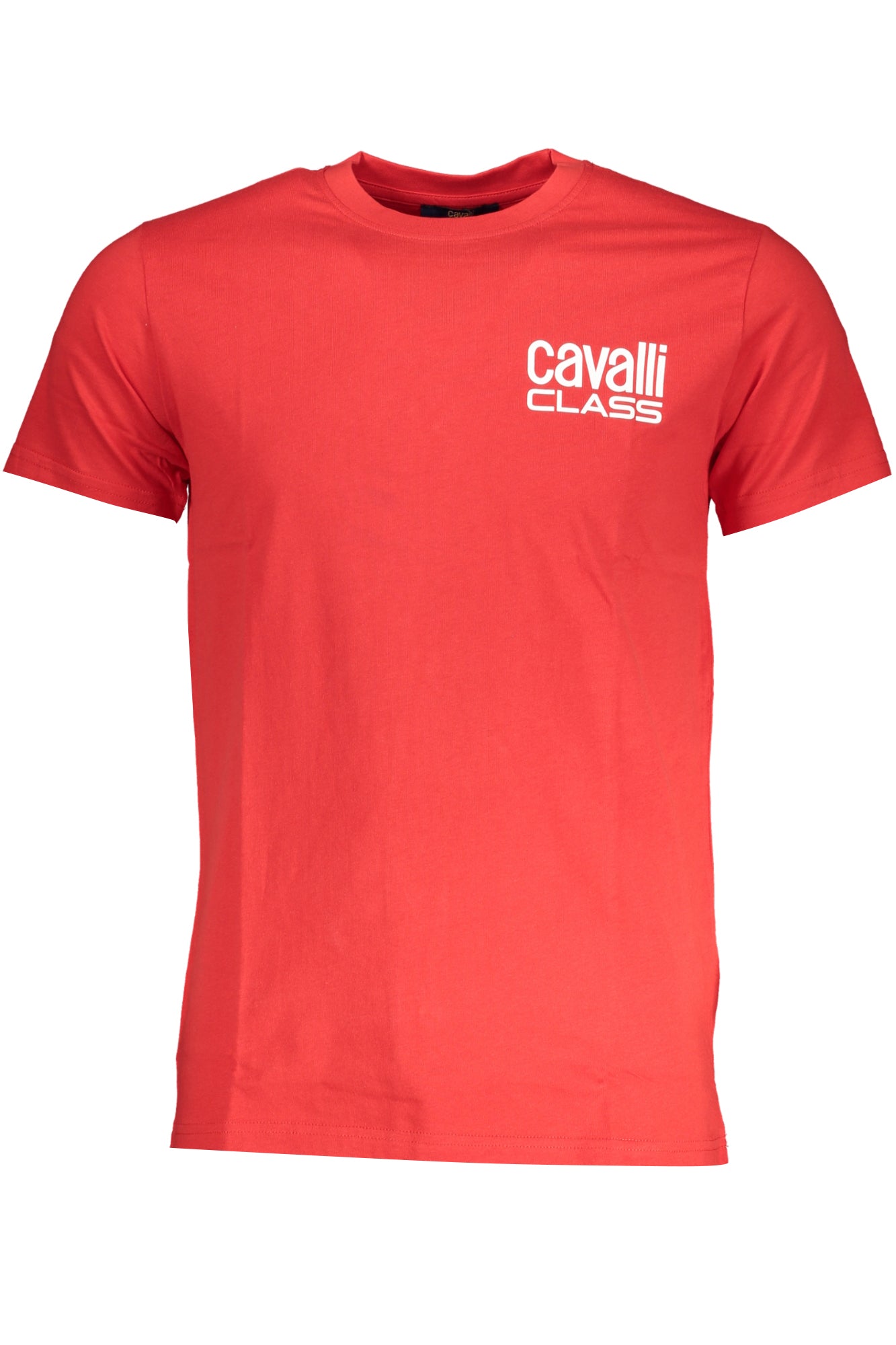 CAVALLI CLASS MENS SHORT SLEEVE T-SHIRT RED