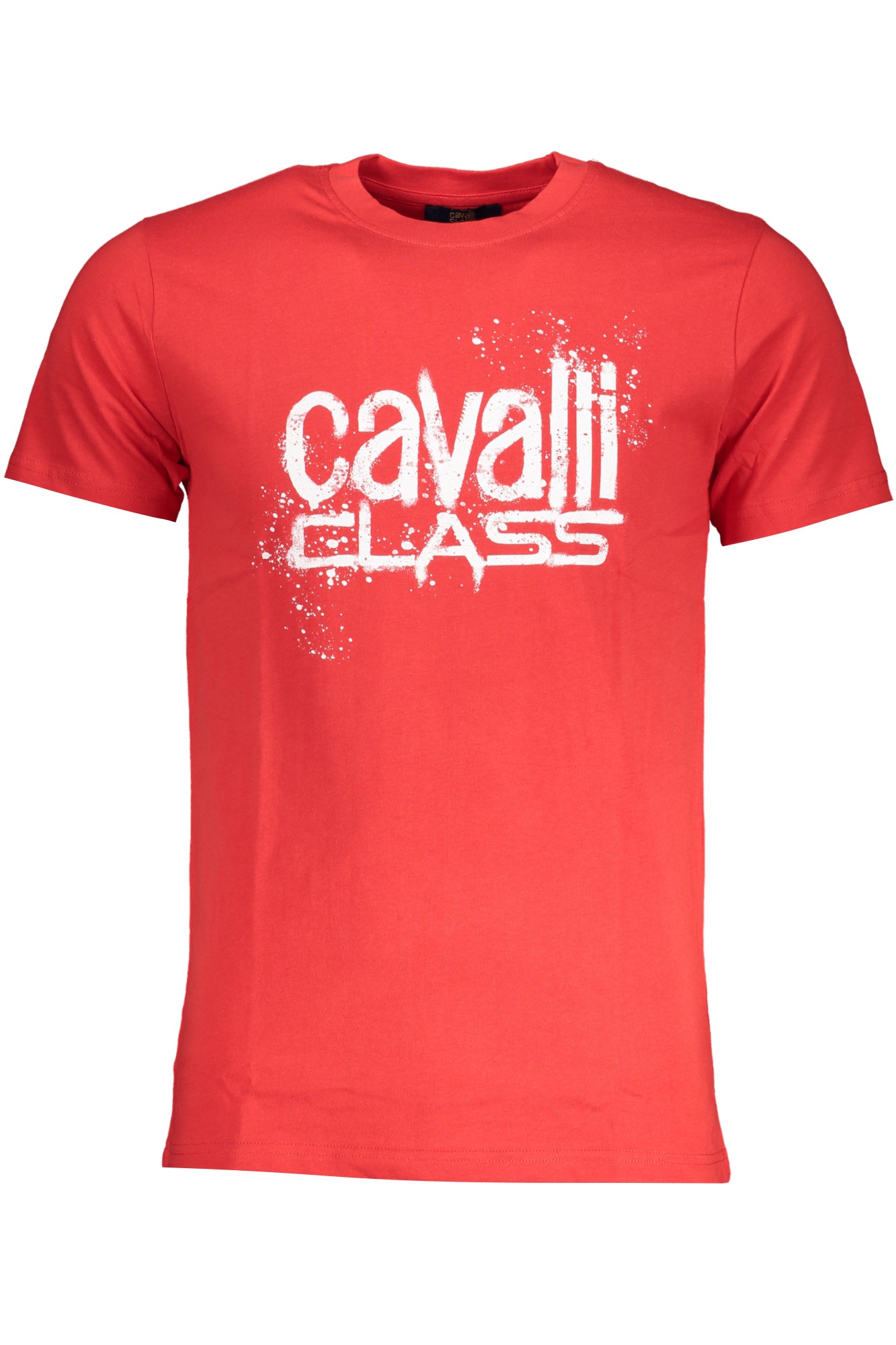 CAVALLI CLASS MENS SHORT SLEEVE T-SHIRT RED