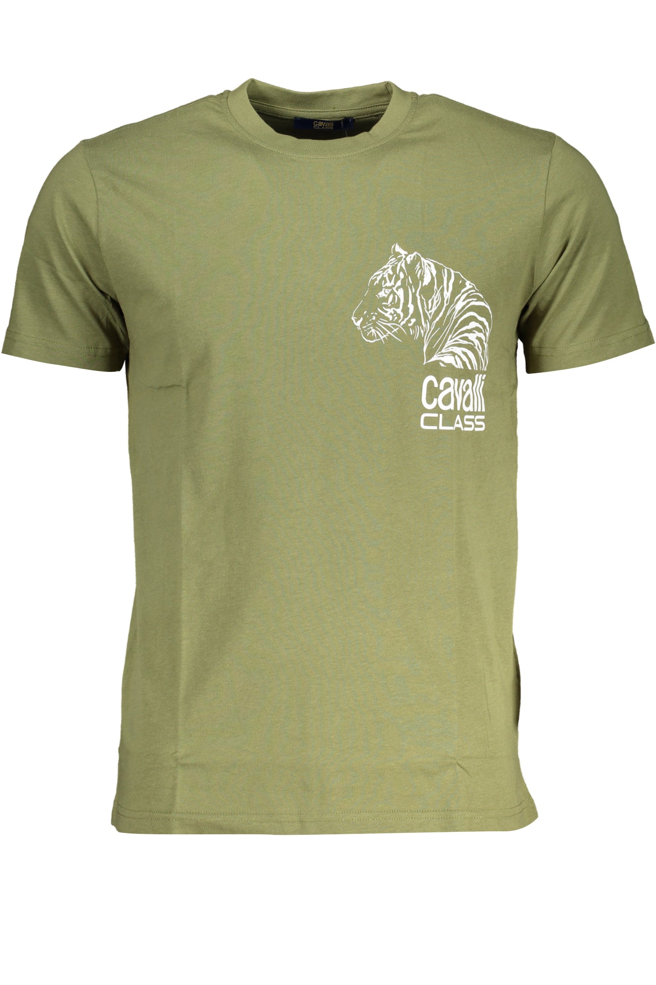 CAVALLI CLASS GREEN MENS SHORT SLEEVED T-SHIRT