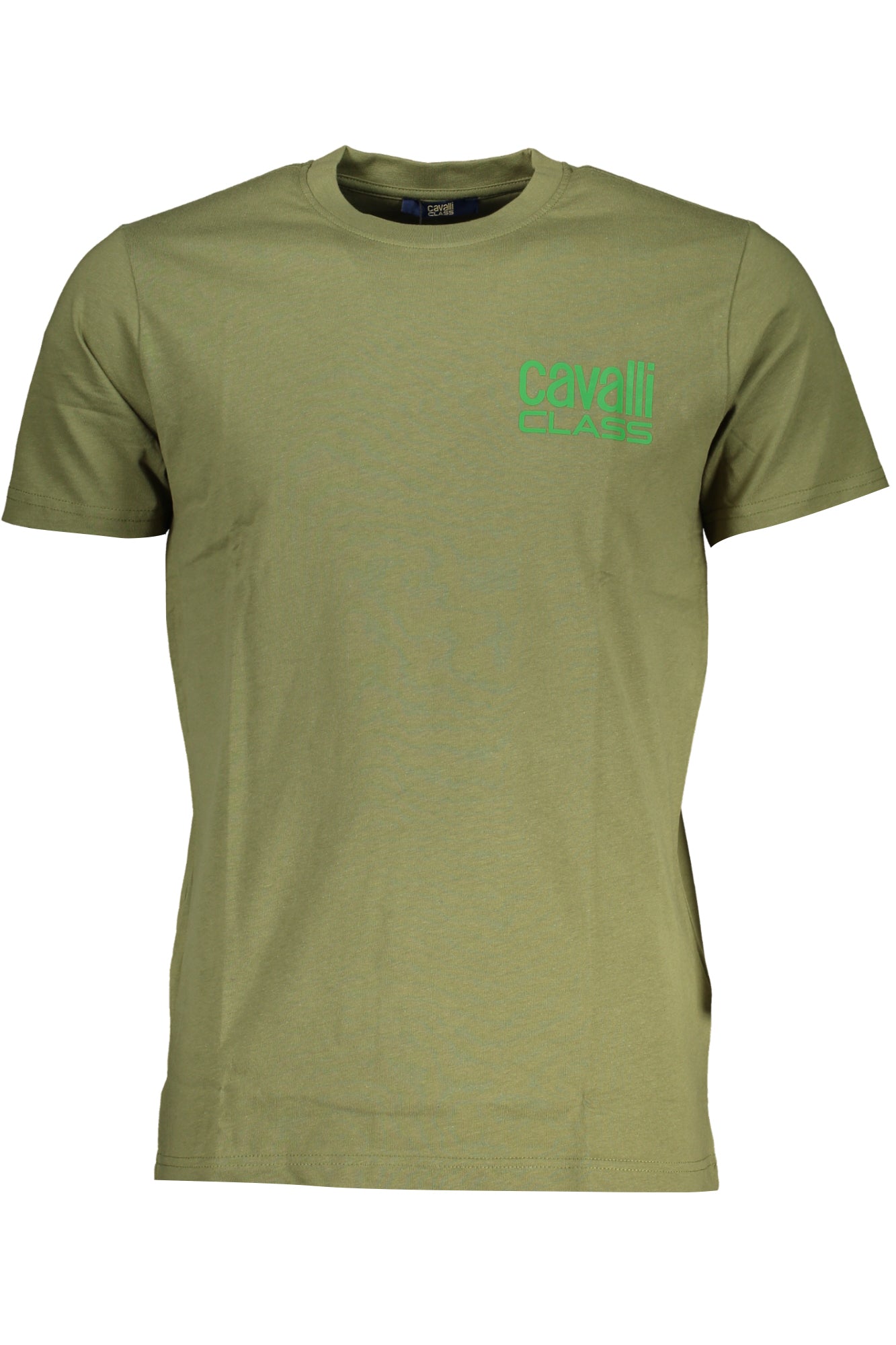 CAVALLI CLASS GREEN MENS SHORT SLEEVED T-SHIRT