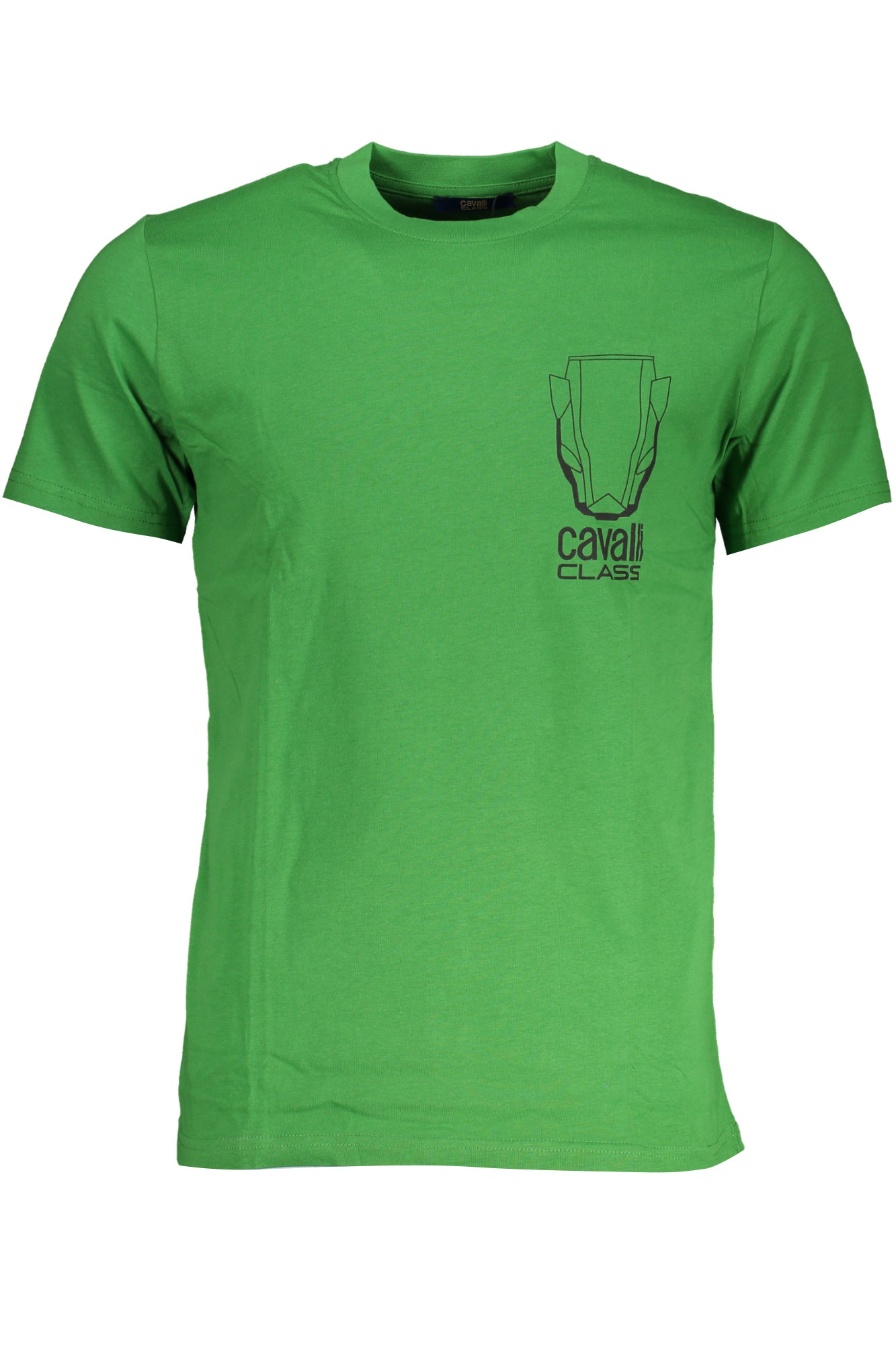 CAVALLI CLASS GREEN MENS SHORT SLEEVED T-SHIRT