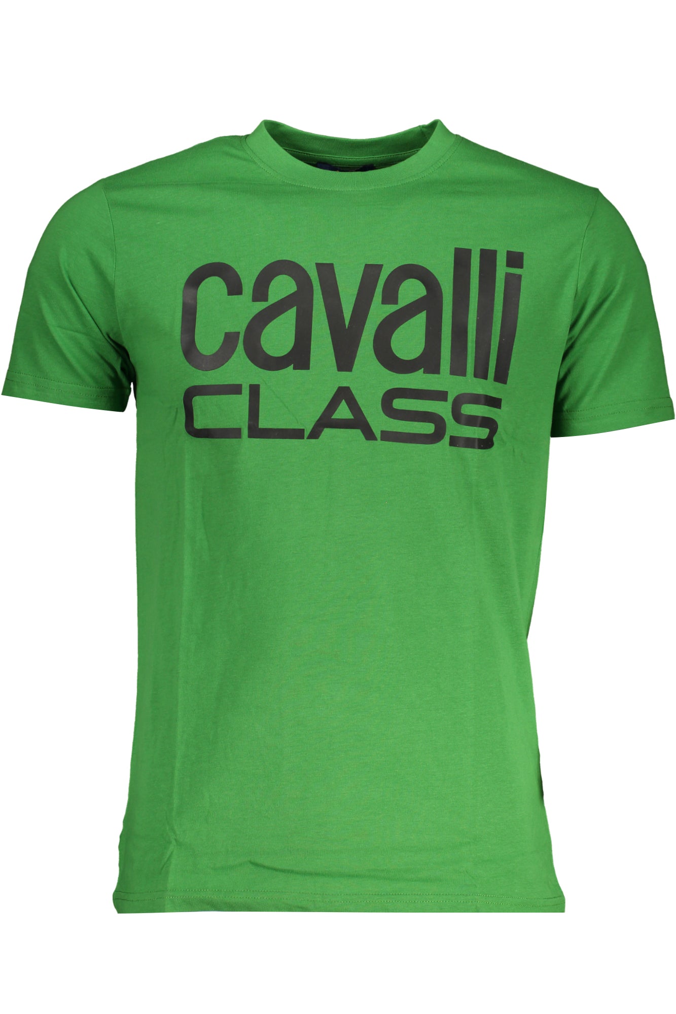 CAVALLI CLASS GREEN MENS SHORT SLEEVED T-SHIRT