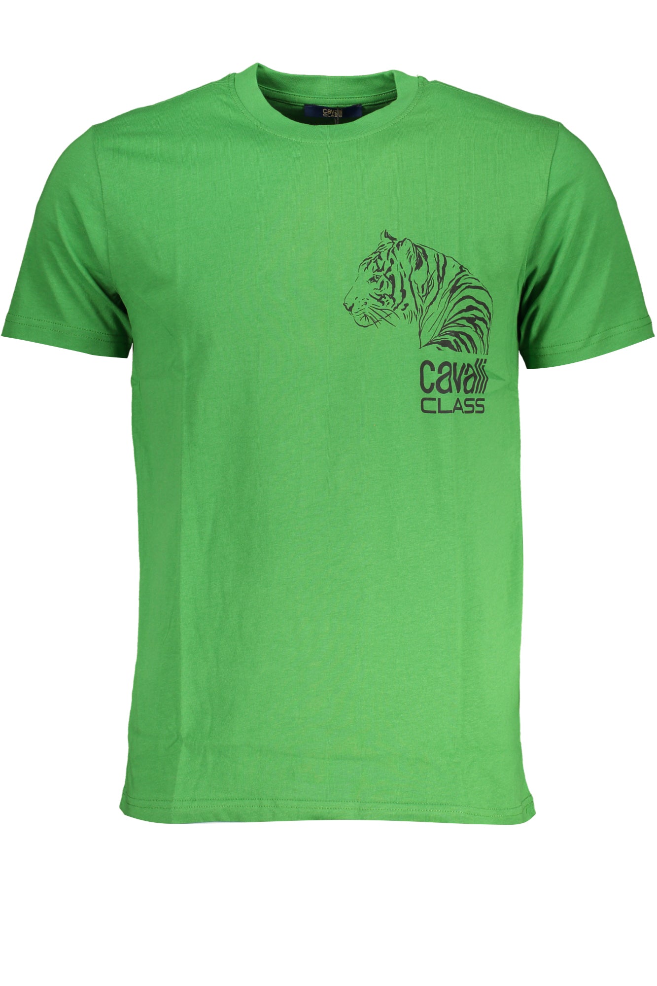 CAVALLI CLASS GREEN MENS SHORT SLEEVED T-SHIRT