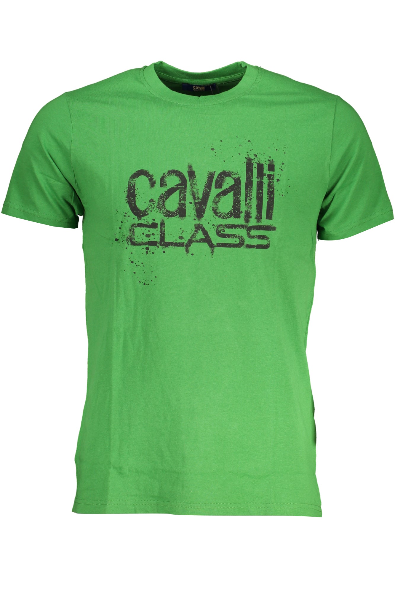 CAVALLI CLASS GREEN MENS SHORT SLEEVED T-SHIRT