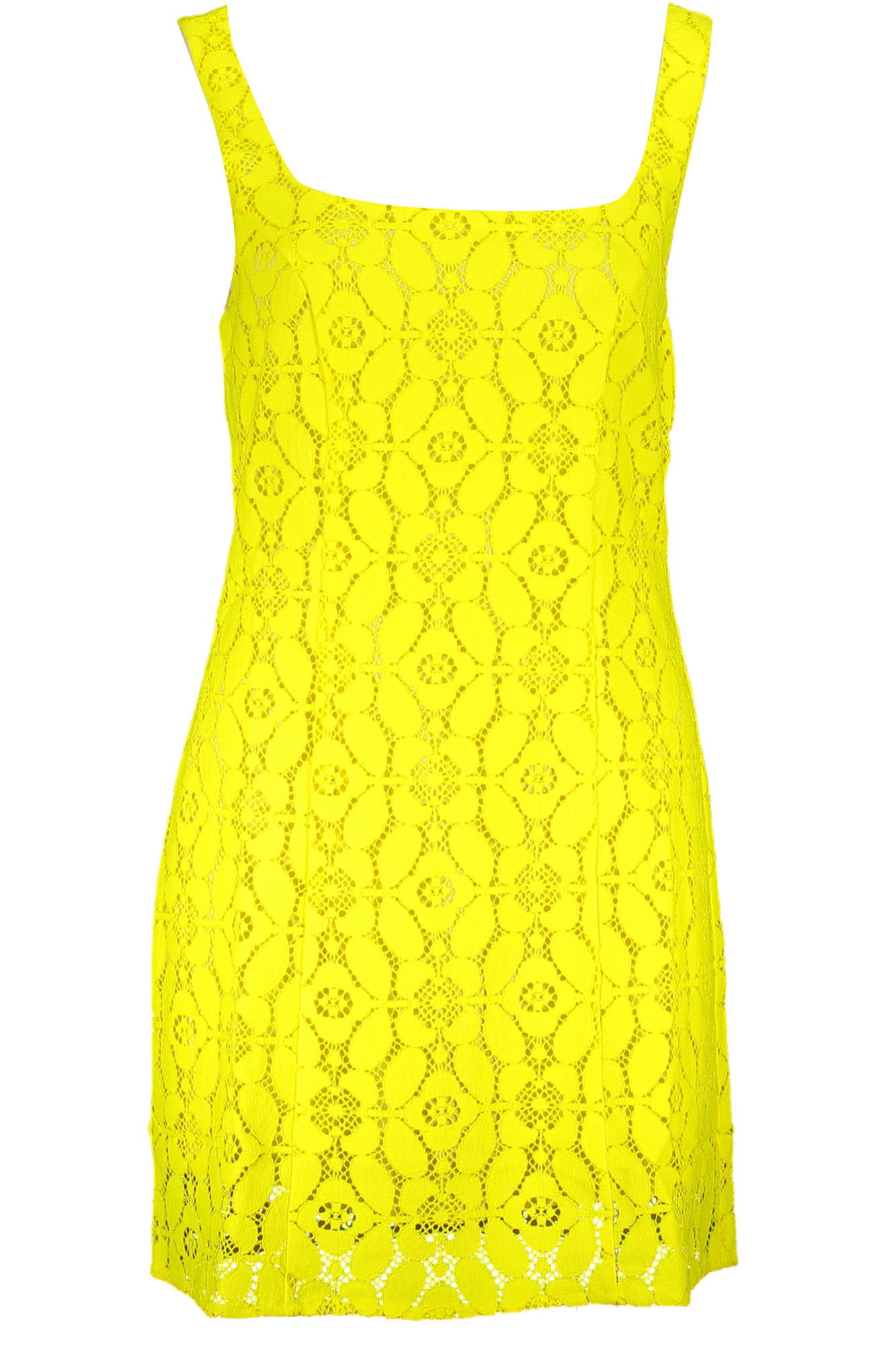 DESIGUAL WOMENS SHORT DRESS YELLOW