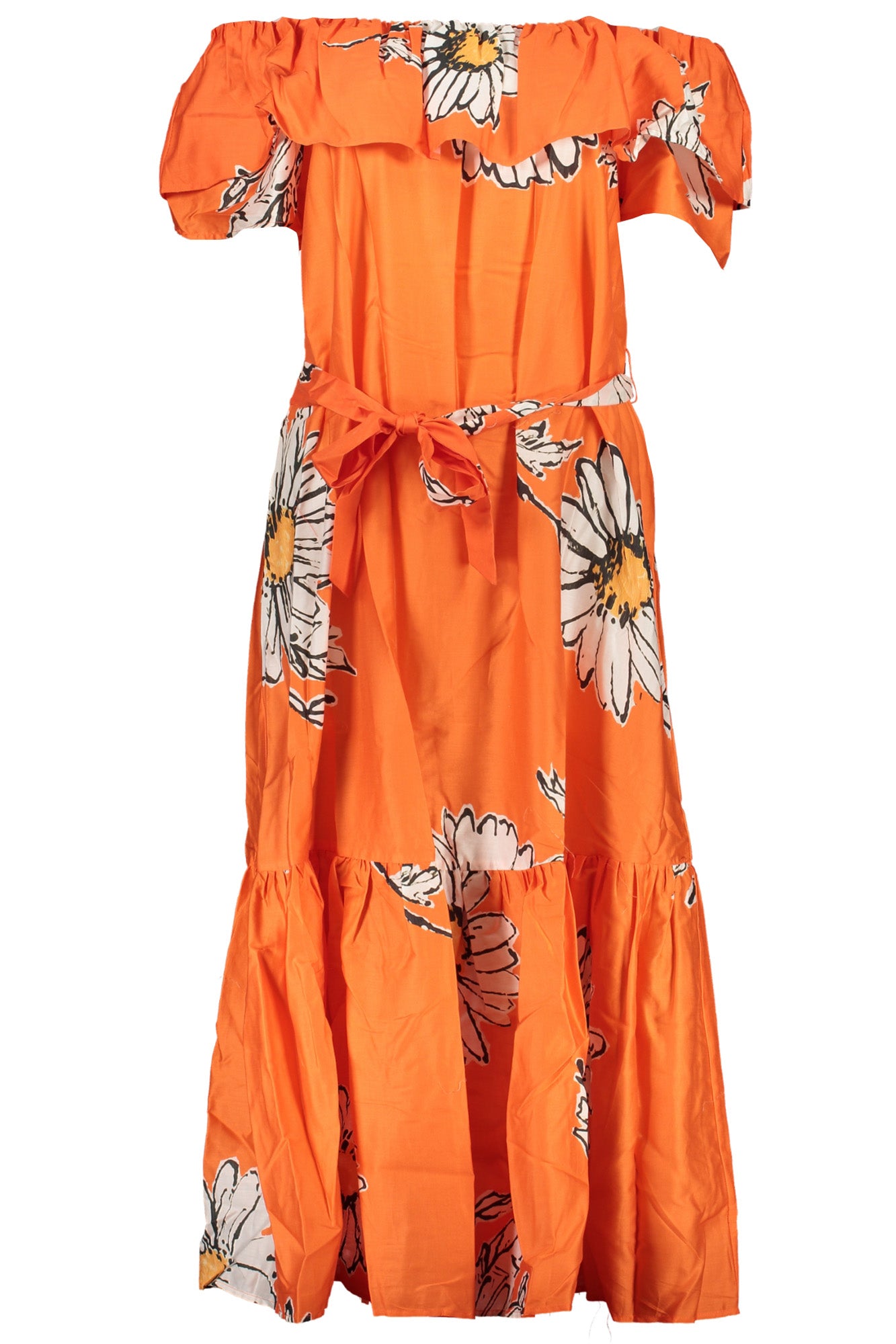 DESIGUAL WOMENS LONG DRESS ORANGE