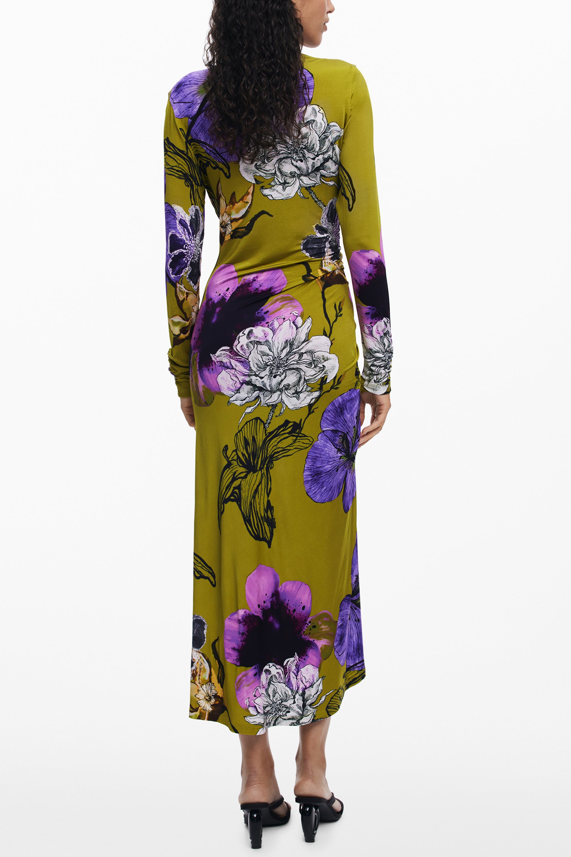 DESIGUAL WOMENS LONG DRESS GREEN