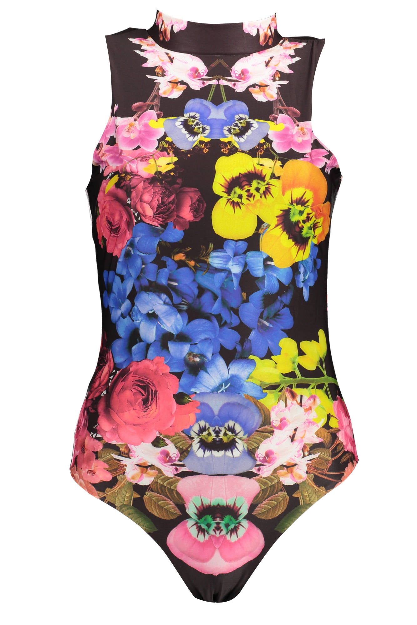 DESIGUAL WOMENS BLACK TANK TOP BODY