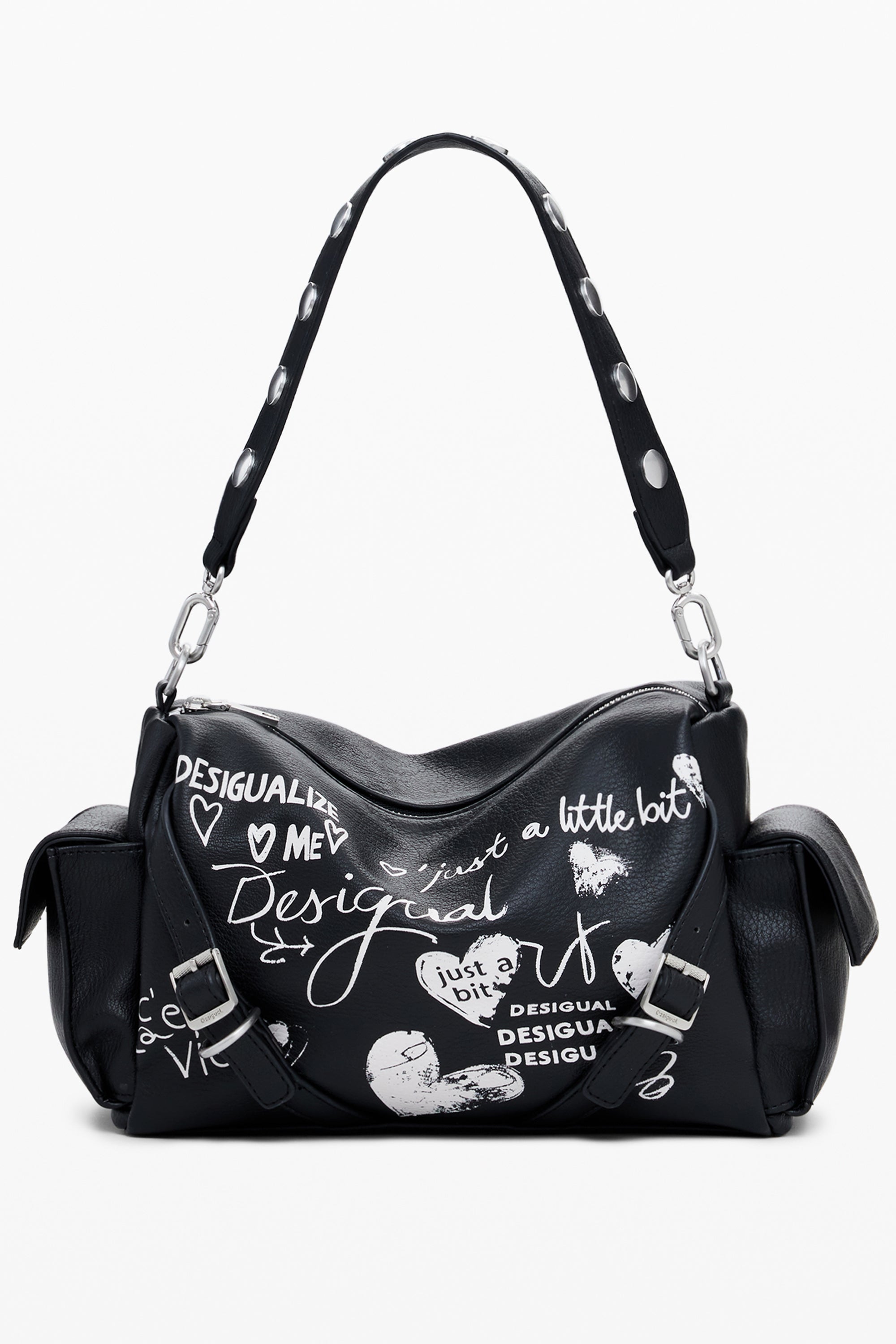 DESIGUAL WOMENS BLACK BAG