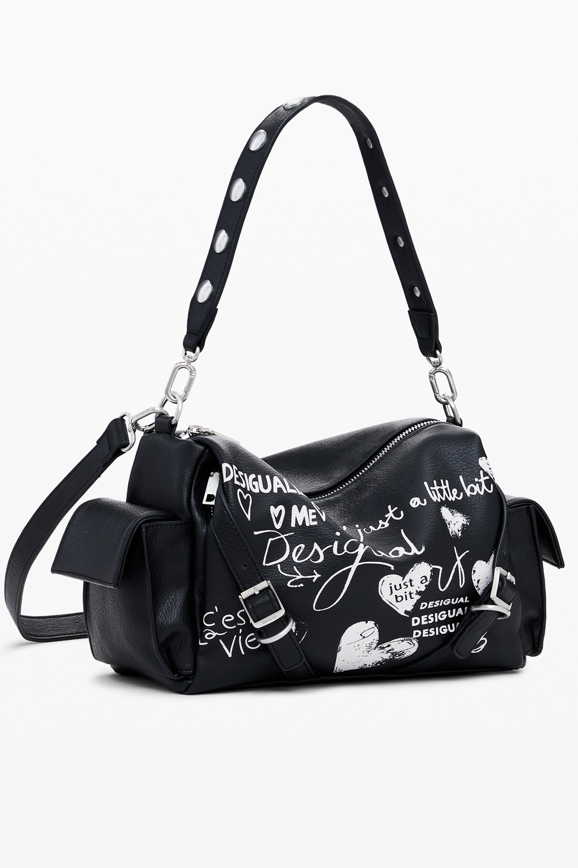 DESIGUAL WOMENS BLACK BAG