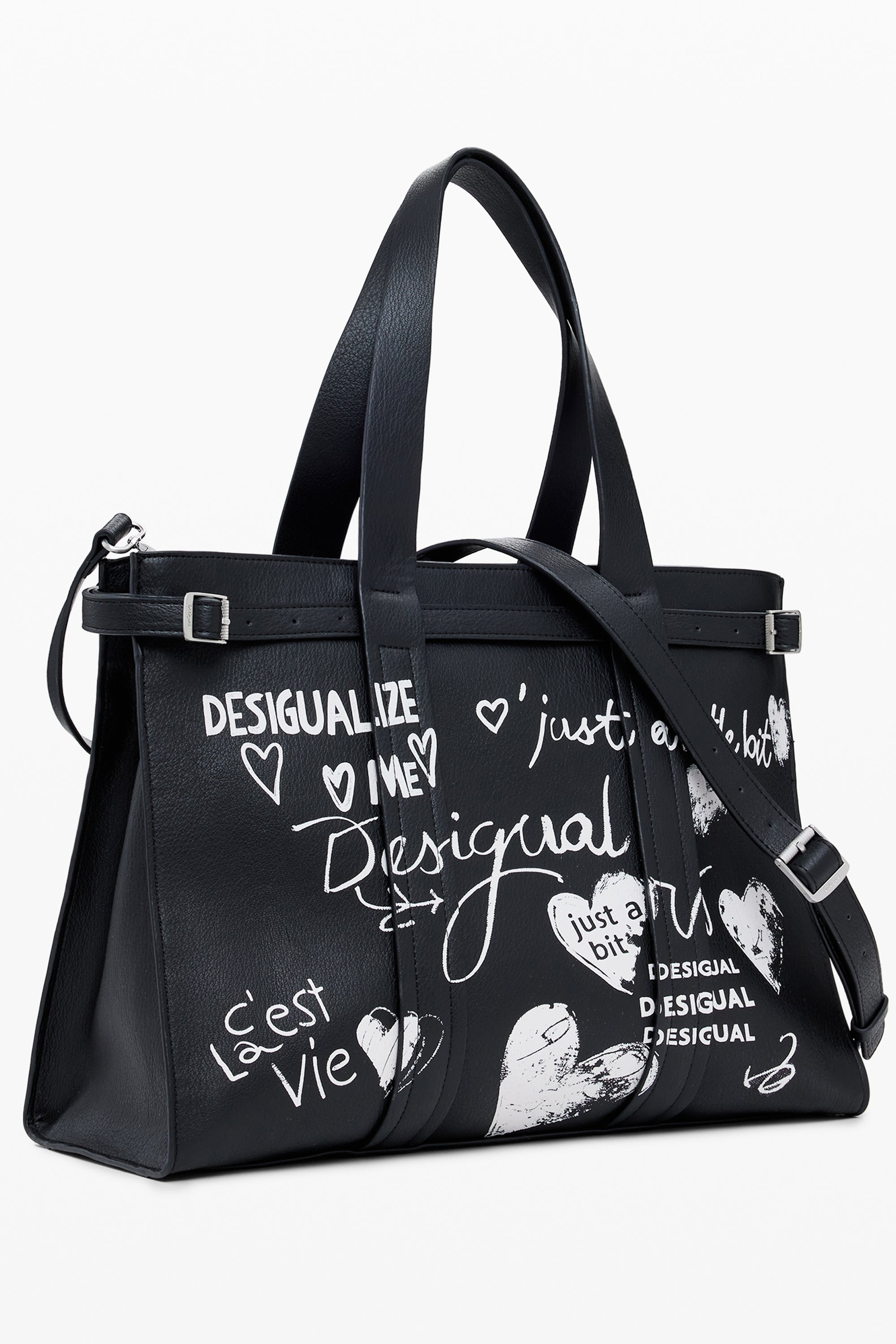 DESIGUAL WOMENS BLACK BAG