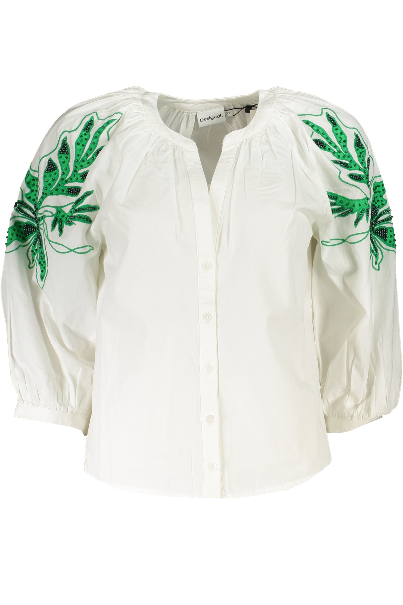 DESIGUAL WOMENS LONG SLEEVE SHIRT WHITE