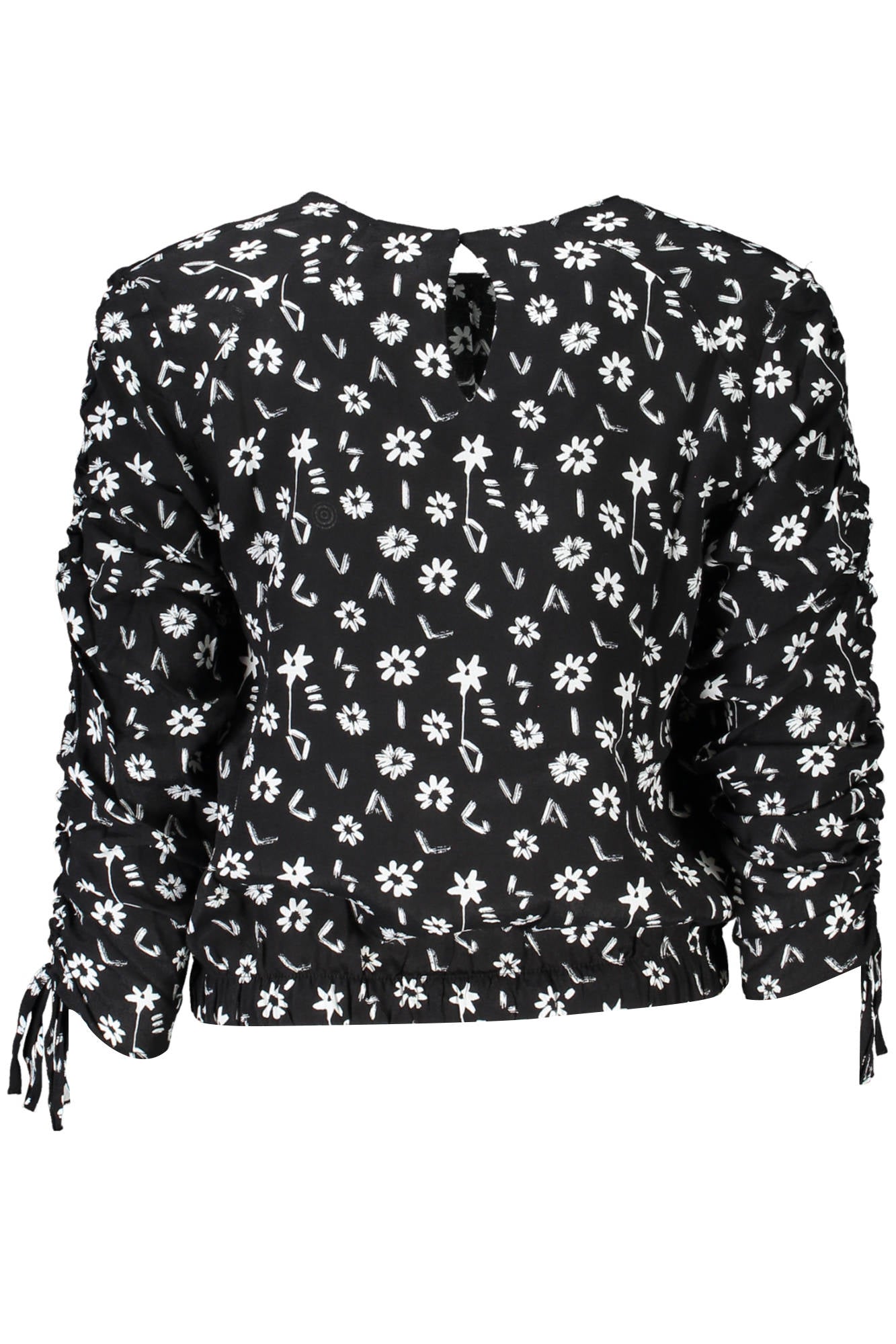DESIGUAL LONG SLEEVE SHIRT WOMEN BLACK