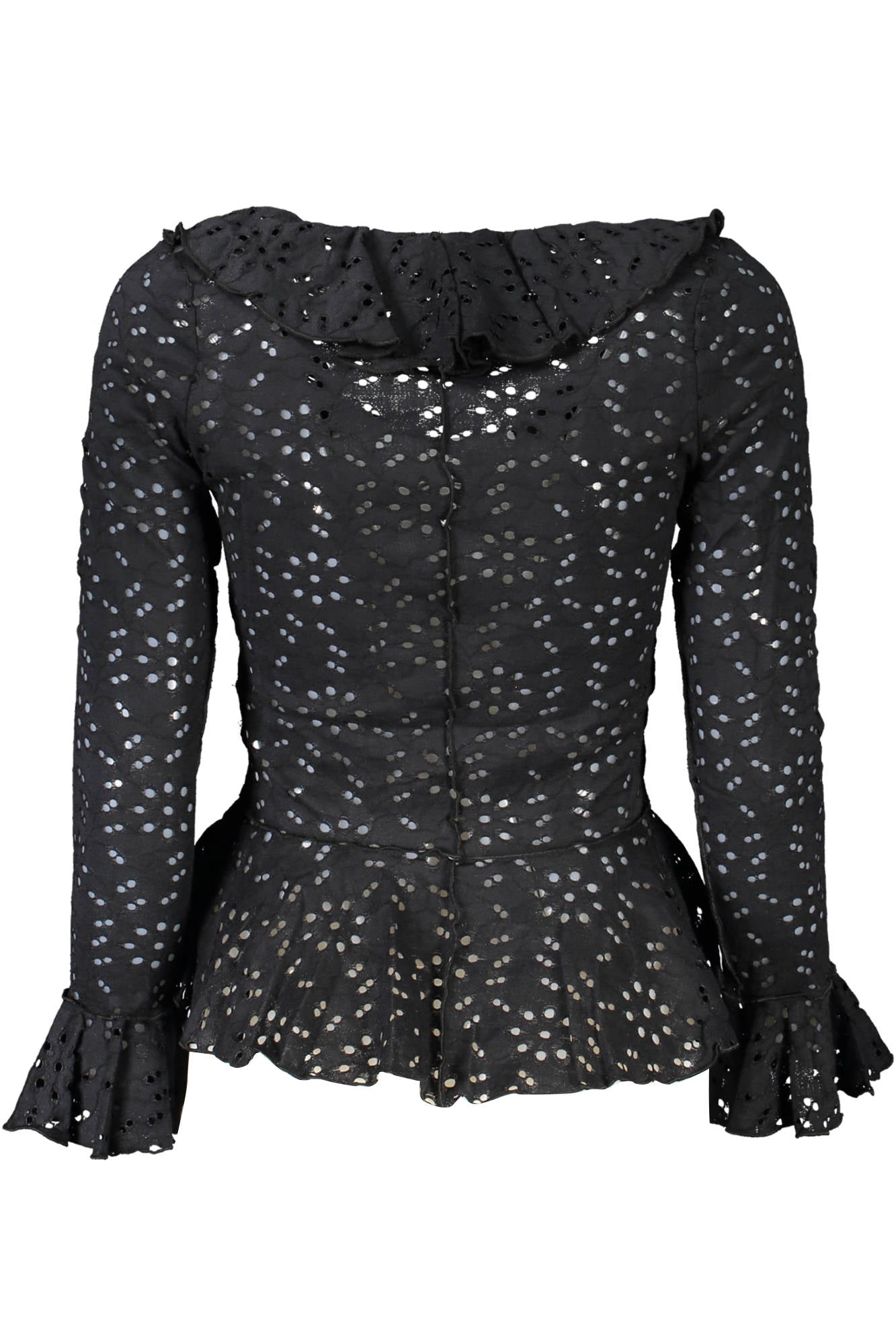 DESIGUAL LONG SLEEVE SHIRT WOMEN BLACK