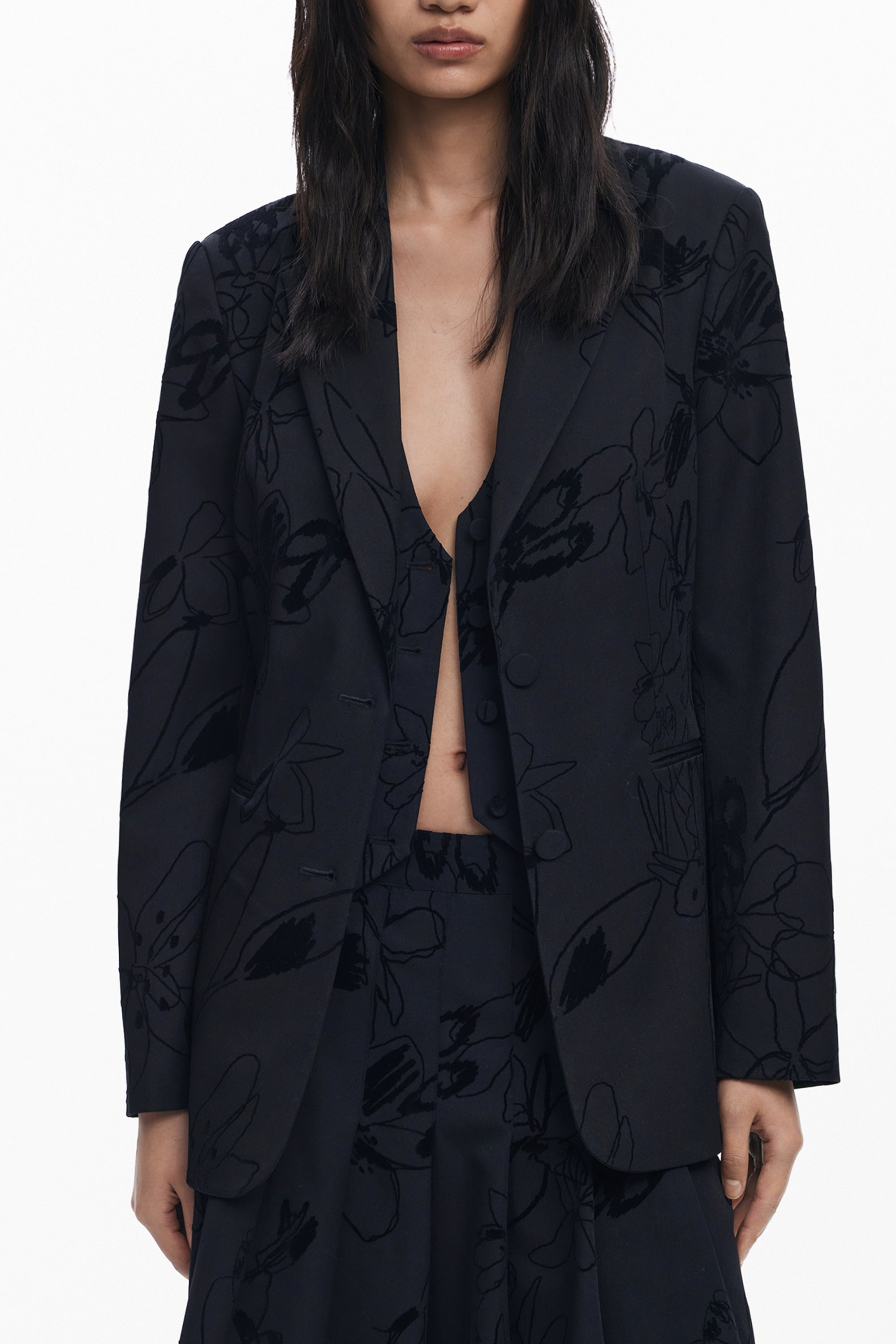 DESIGUAL CLASSIC WOMENS BLACK JACKET