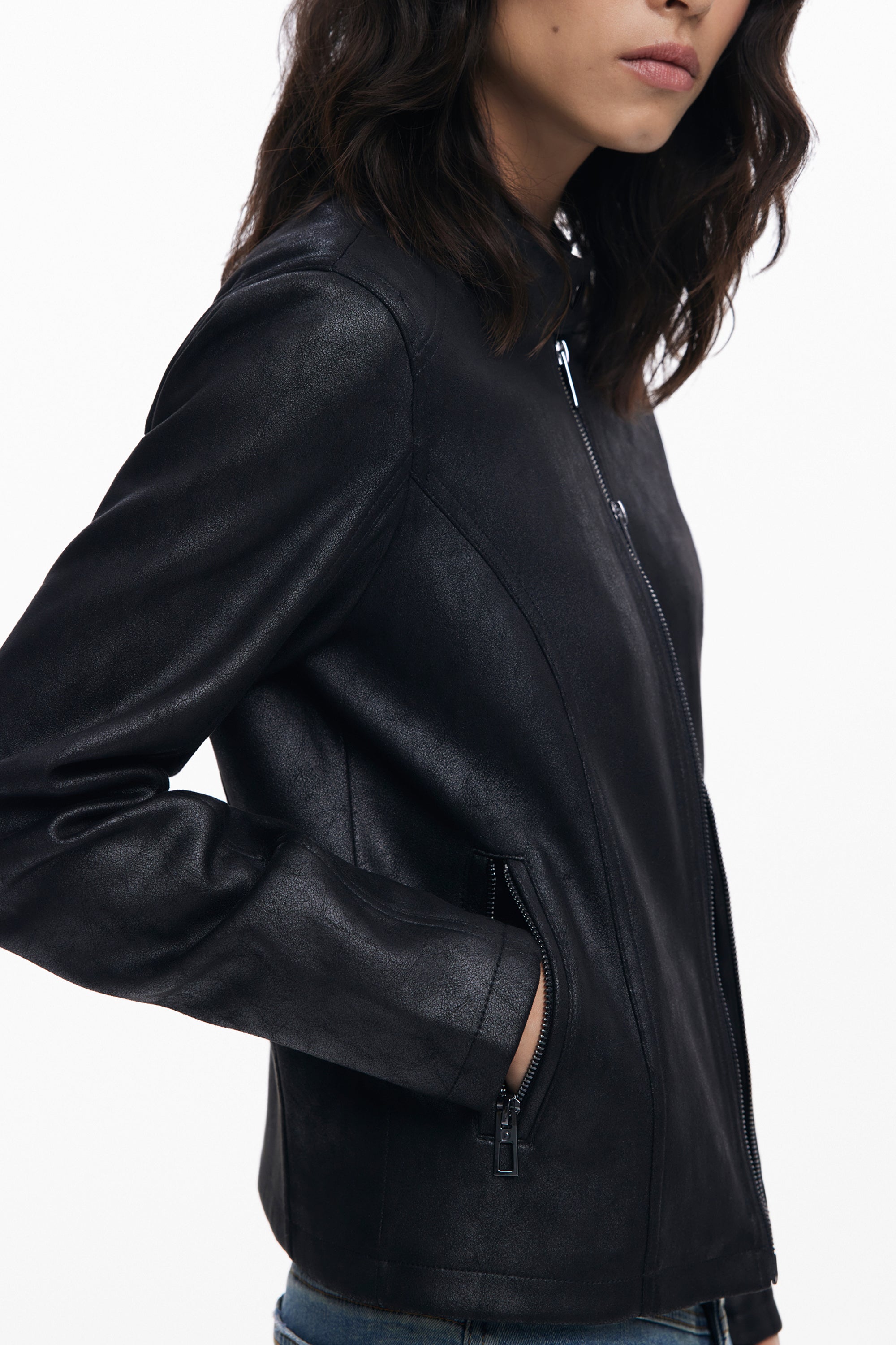DESIGUAL WOMENS BLACK JACKET